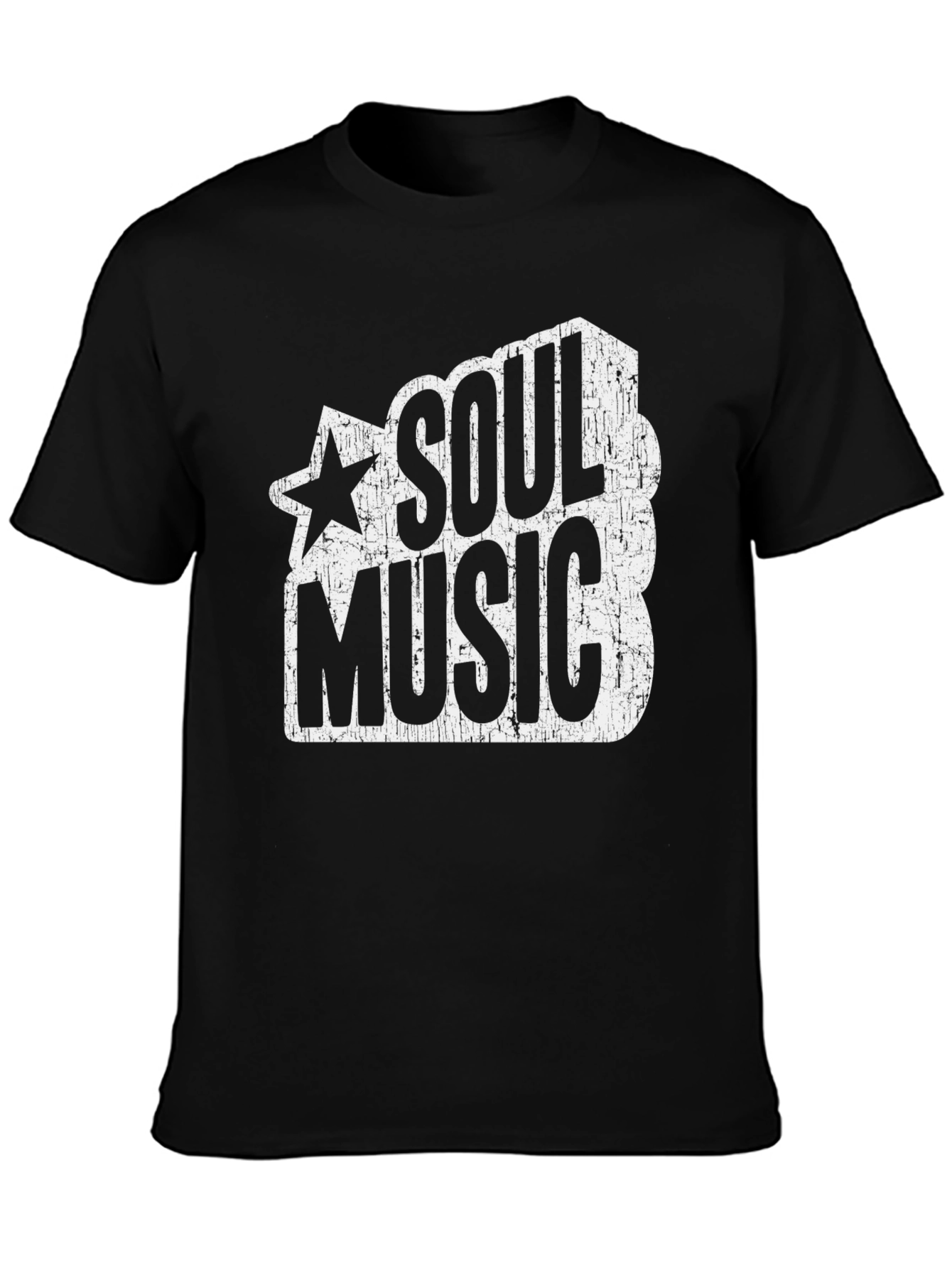Soul Music Graphic T-Shirt - Black Cotton Tee