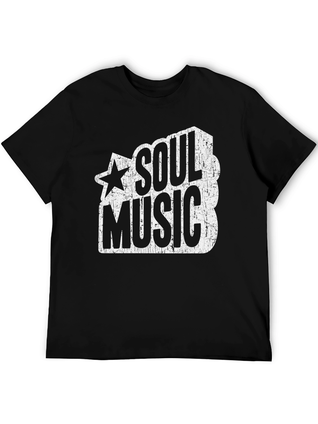 Soul Music Graphic T-Shirt - Black Cotton Tee