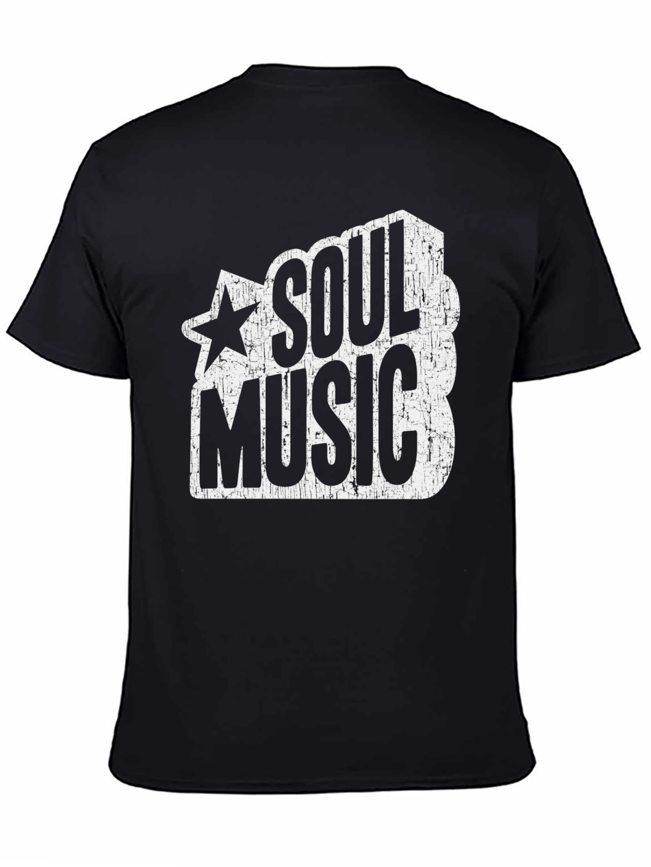 Soul Music Graphic T-Shirt - Black Cotton Tee