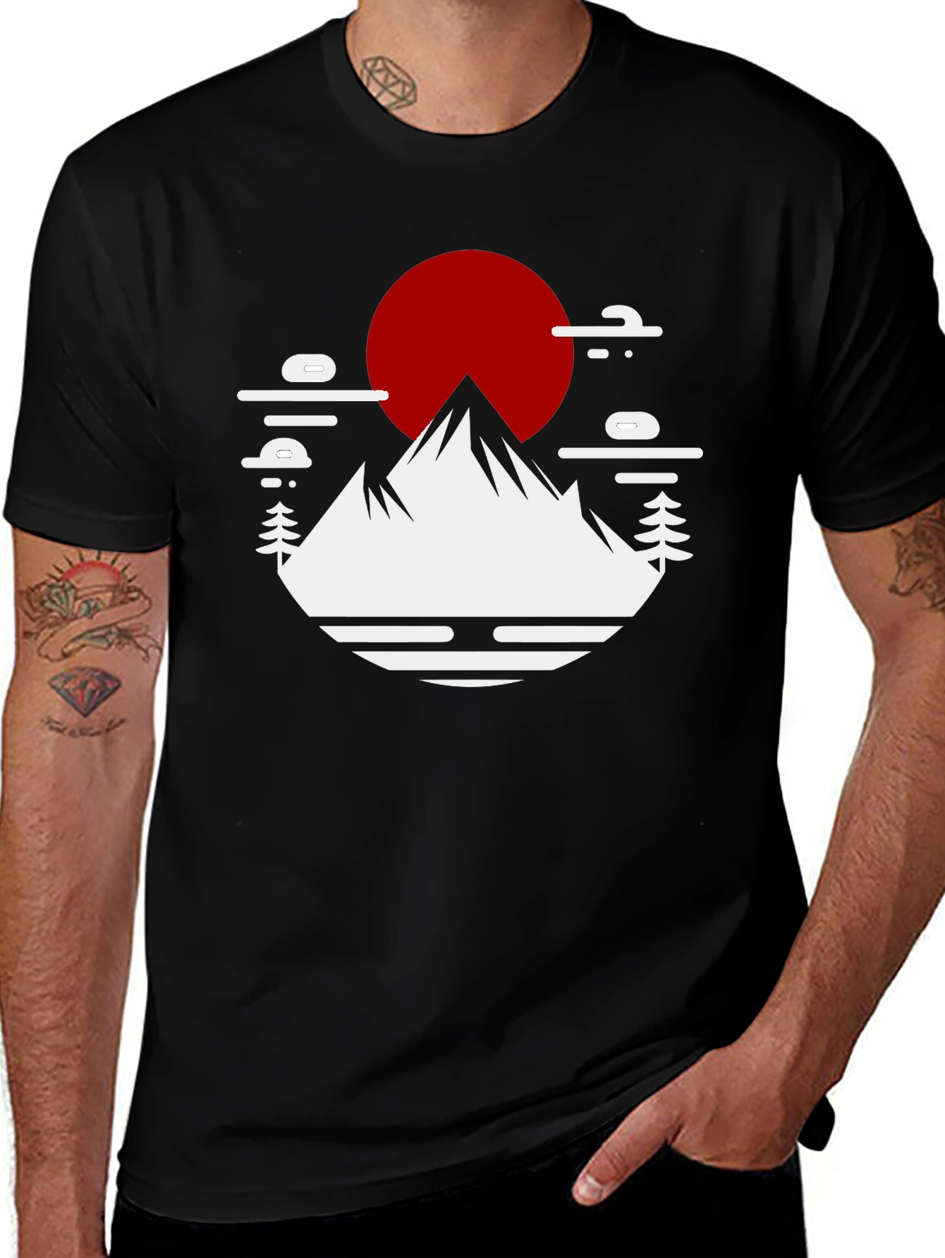 Mountain Sunset Graphic T-Shirt