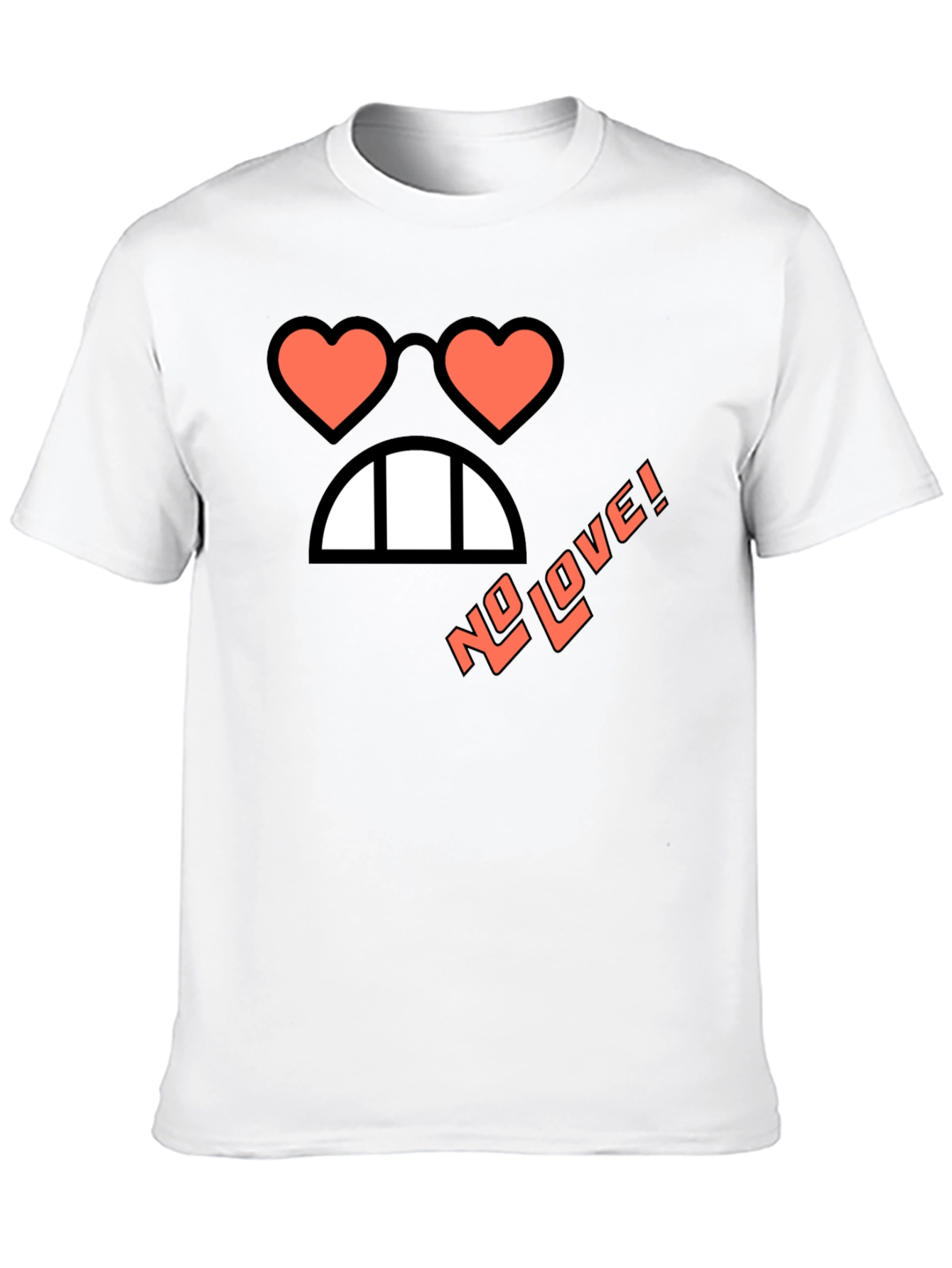 No Love Graphic Tee - Black Cotton T-Shirt