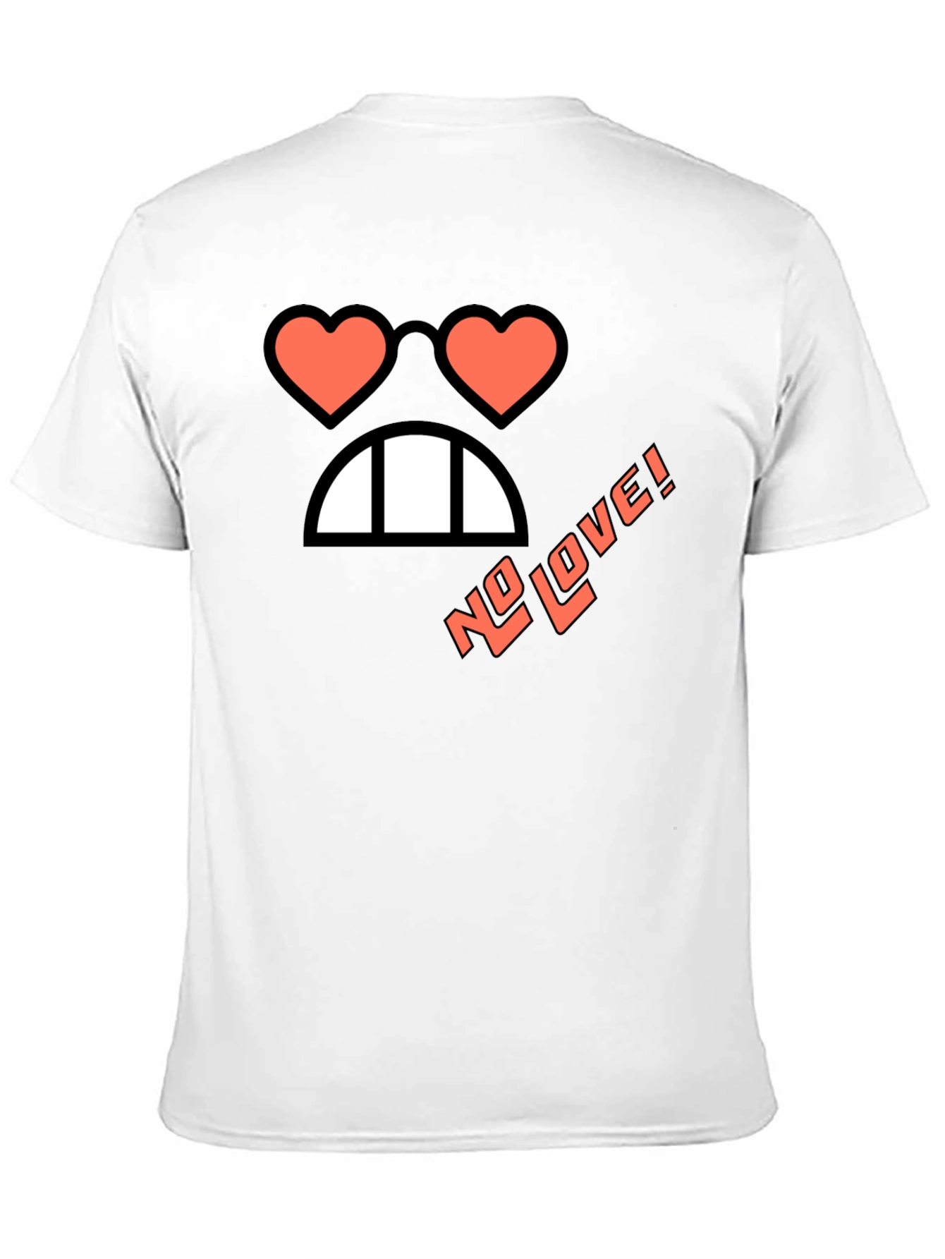 No Love Graphic Tee - Black Cotton T-Shirt