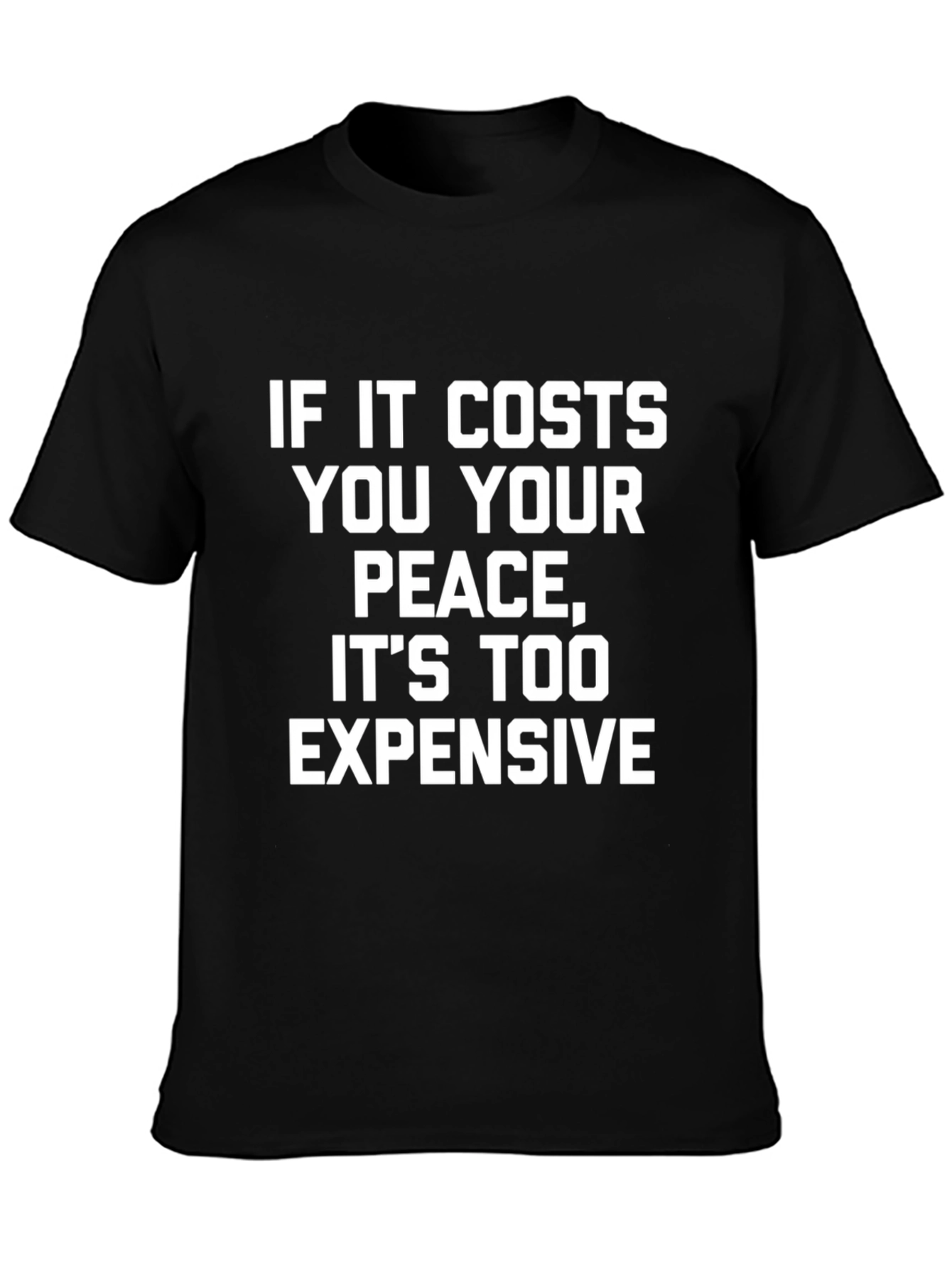 Peace Cost Graphic Tee - Relaxed Fit Cotton T-Shirt