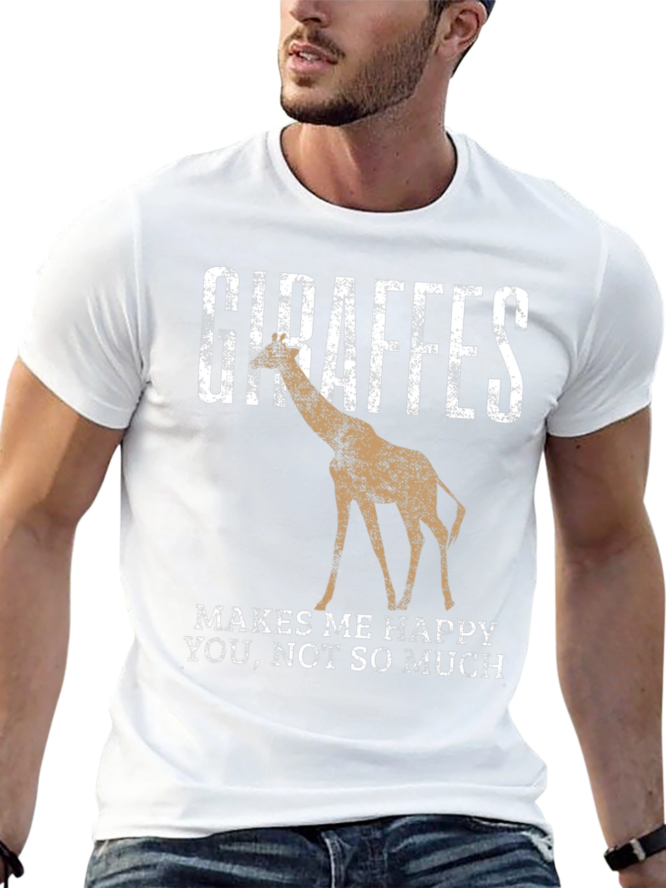 Giraffes Make Me Happy T-Shirt