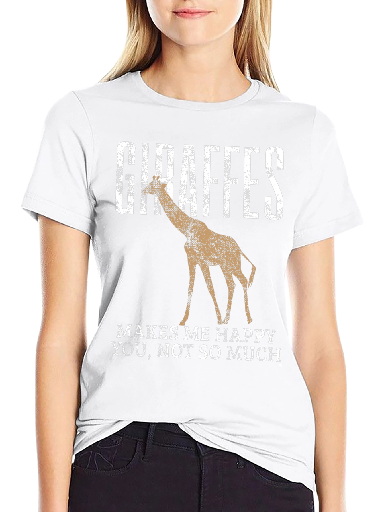 Giraffes Make Me Happy T-Shirt