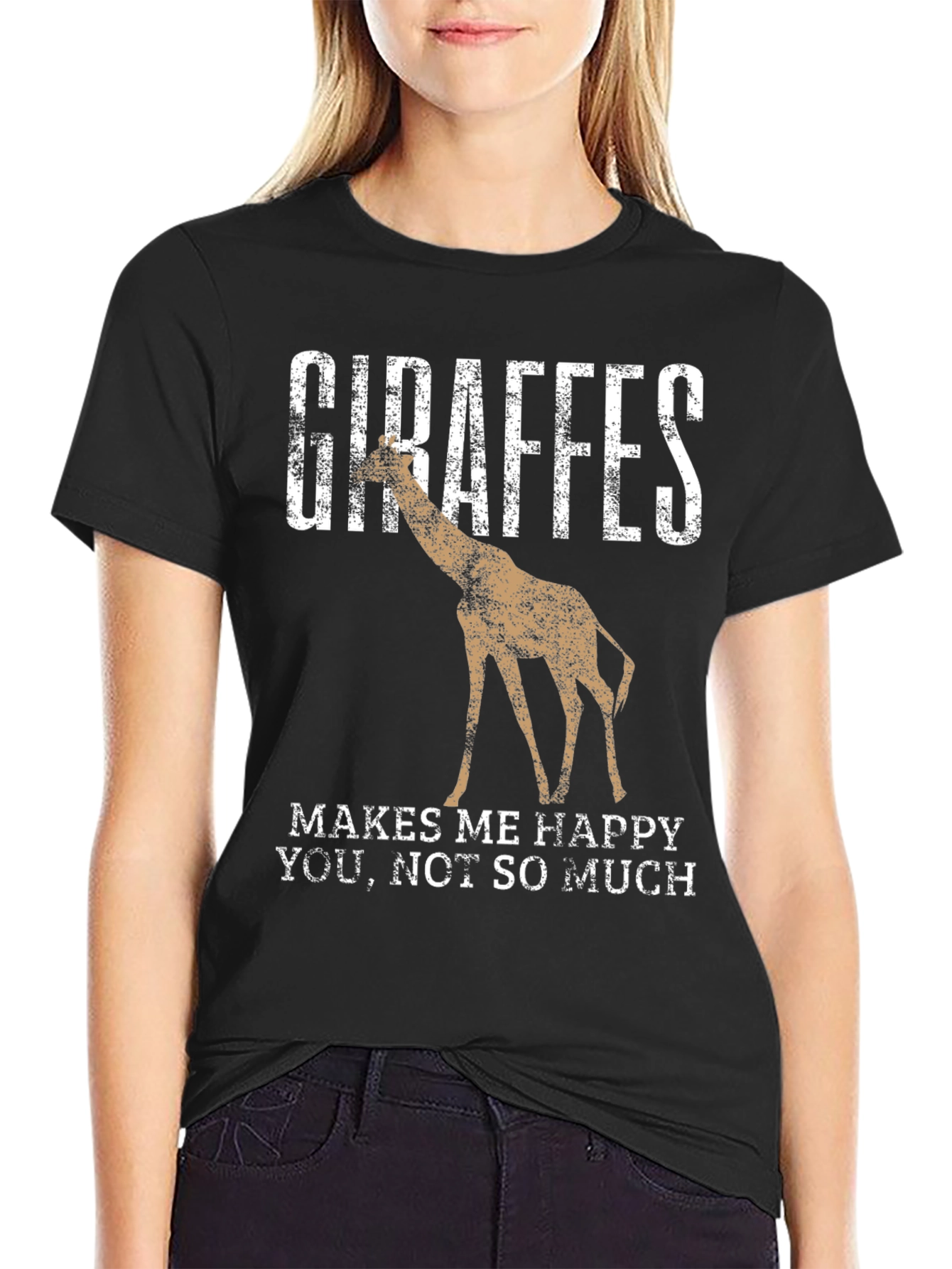 Giraffes Make Me Happy T-Shirt