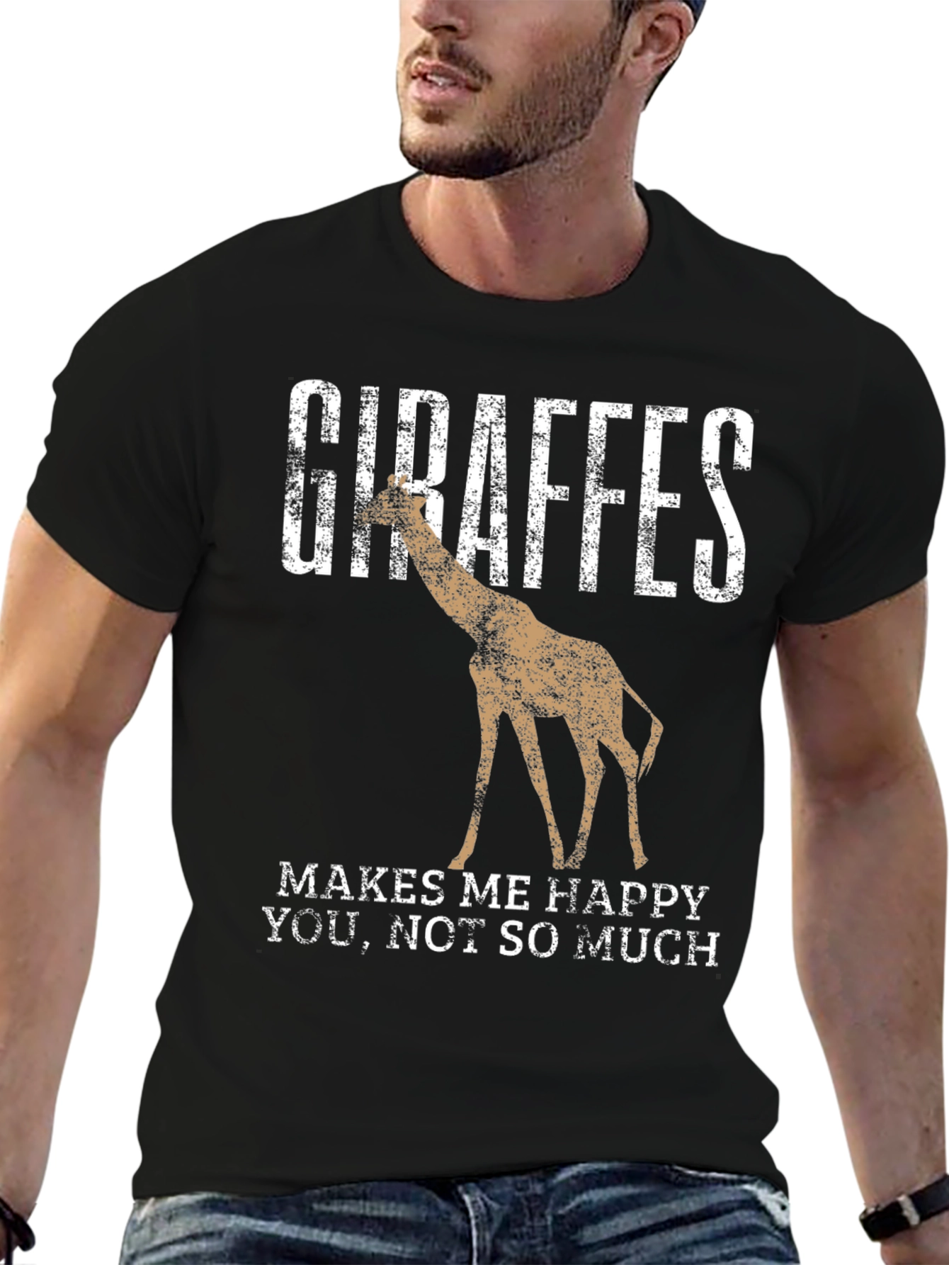 Giraffes Make Me Happy T-Shirt