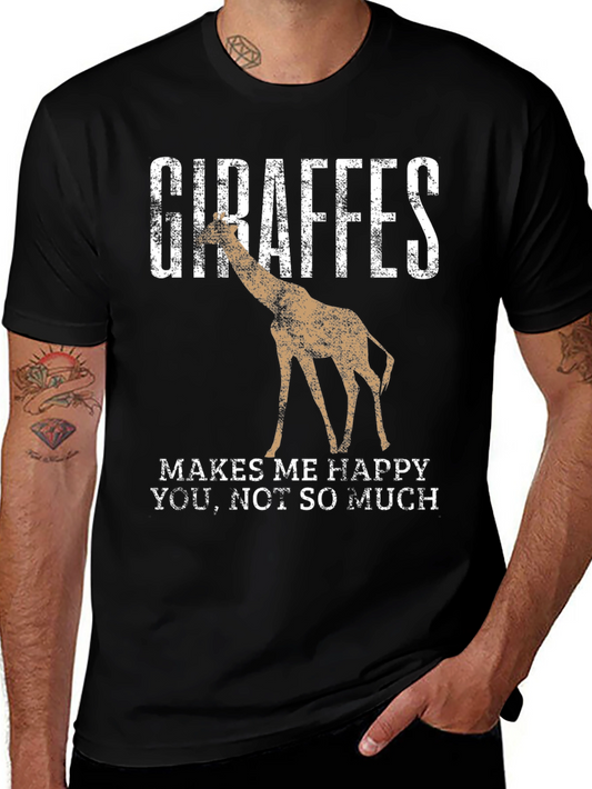 Giraffes Make Me Happy T-Shirt