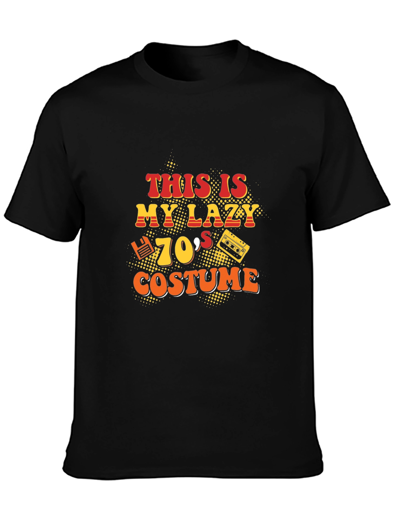 Lazy 70s Costume Graphic T-Shirt