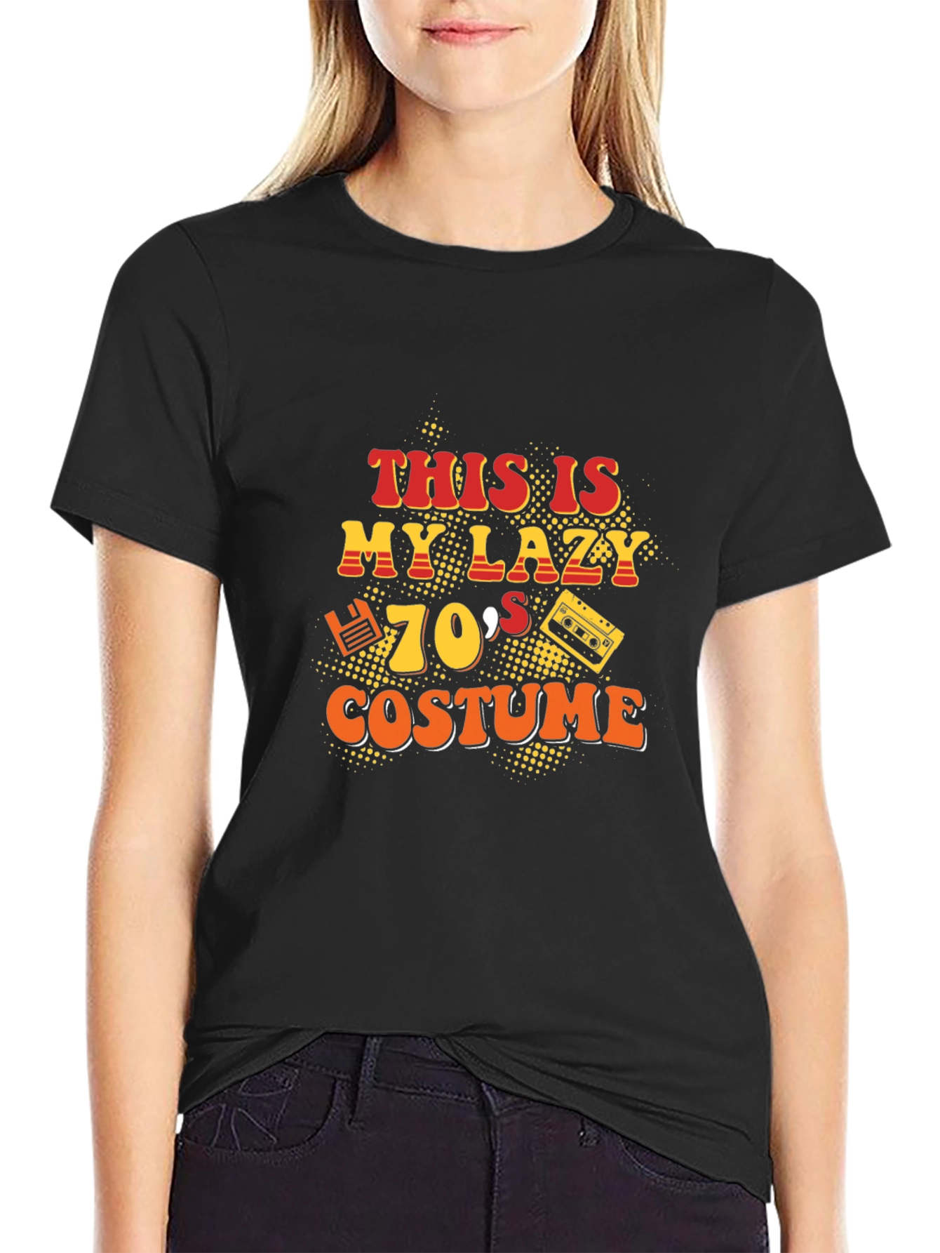 Lazy 70s Costume Graphic T-Shirt