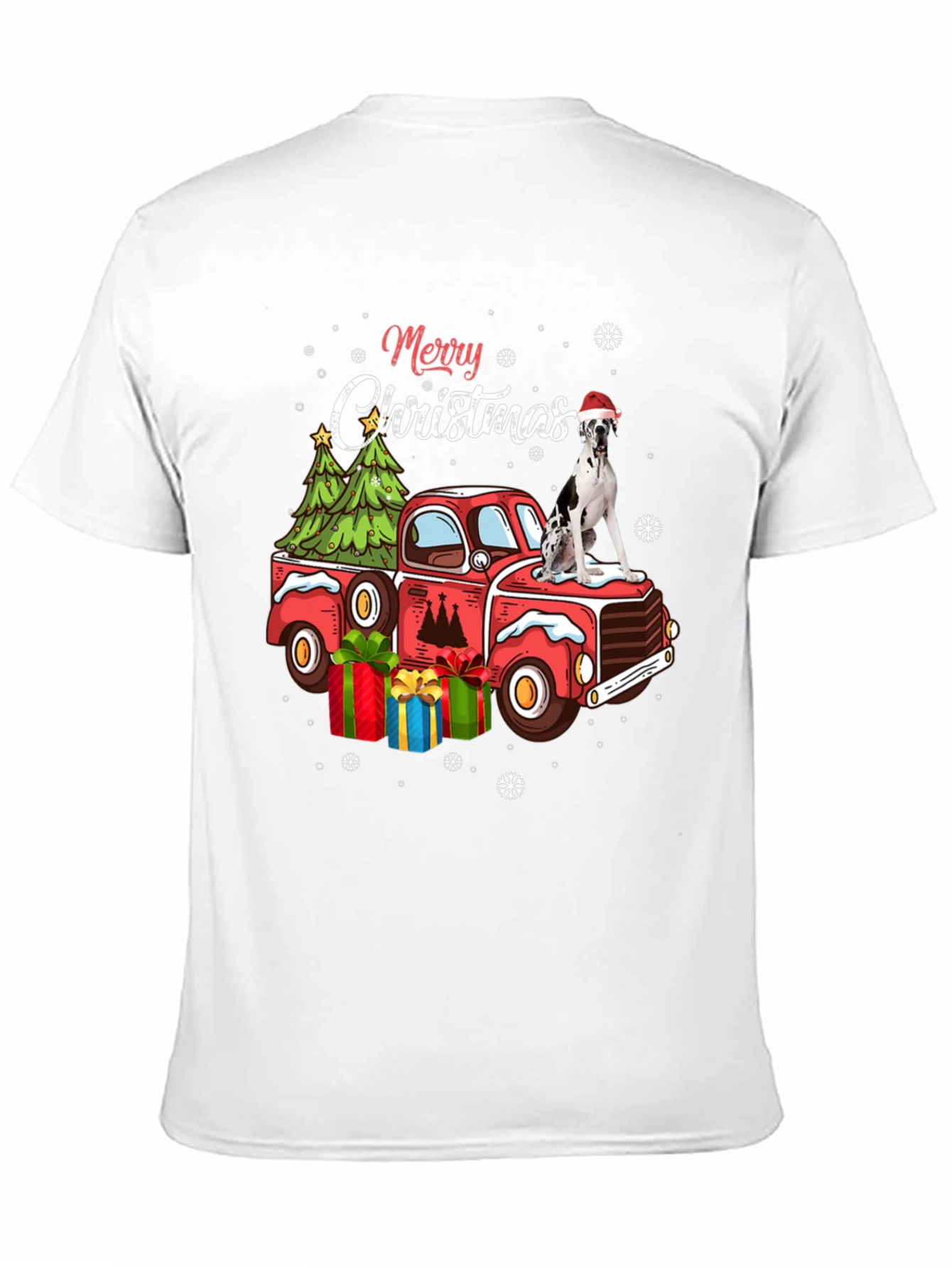 Merry Christmas Dog Truck T-Shirt