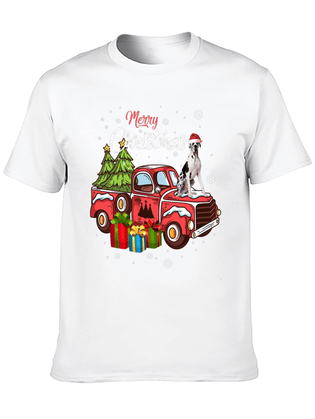 Merry Christmas Dog Truck T-Shirt