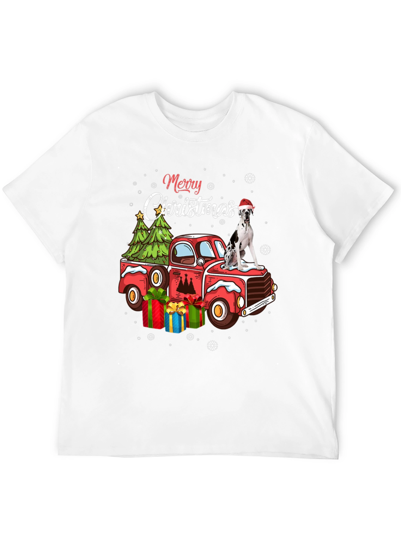 Merry Christmas Dog Truck T-Shirt