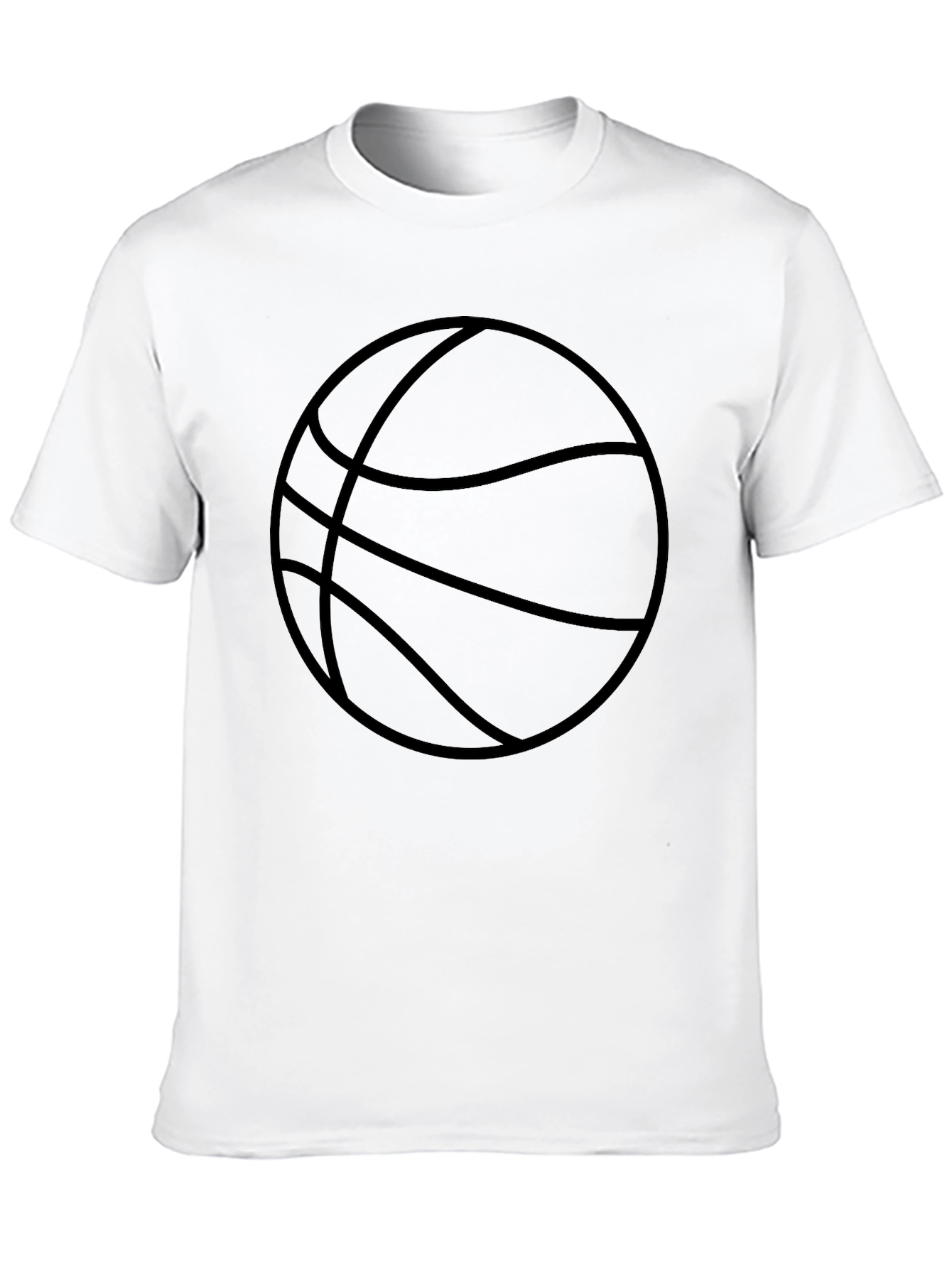 Mens Black Basketball Graphic Tee