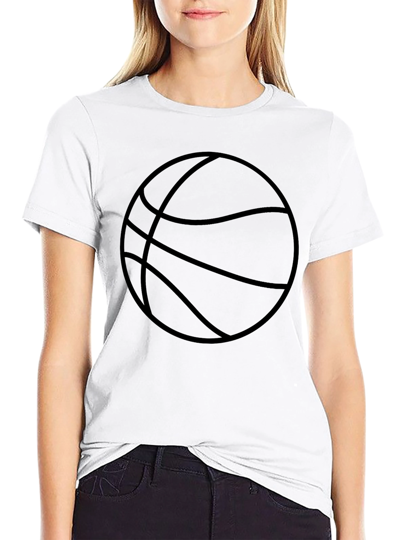 Mens Black Basketball Graphic Tee