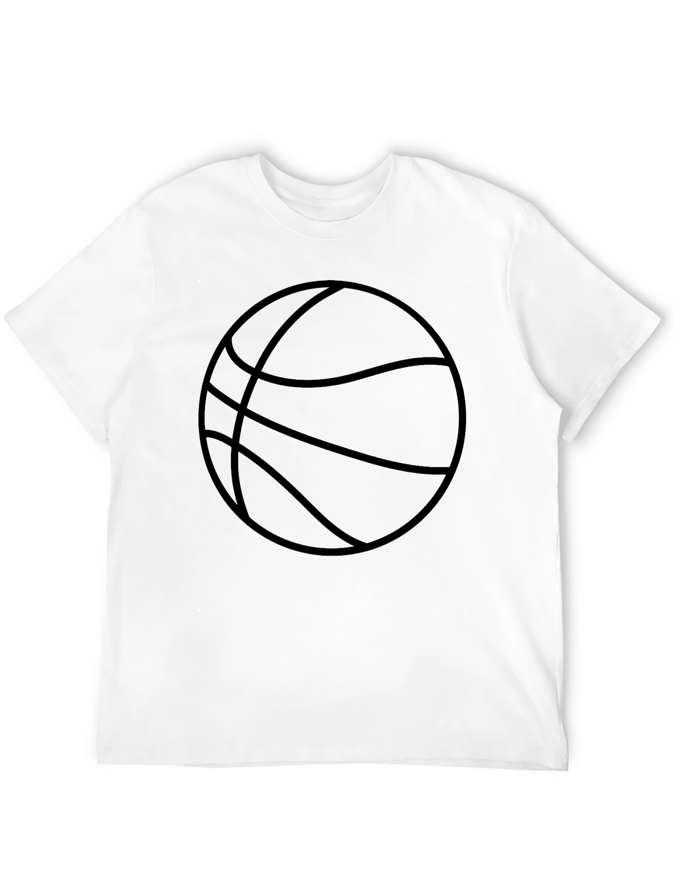 Mens Black Basketball Graphic Tee
