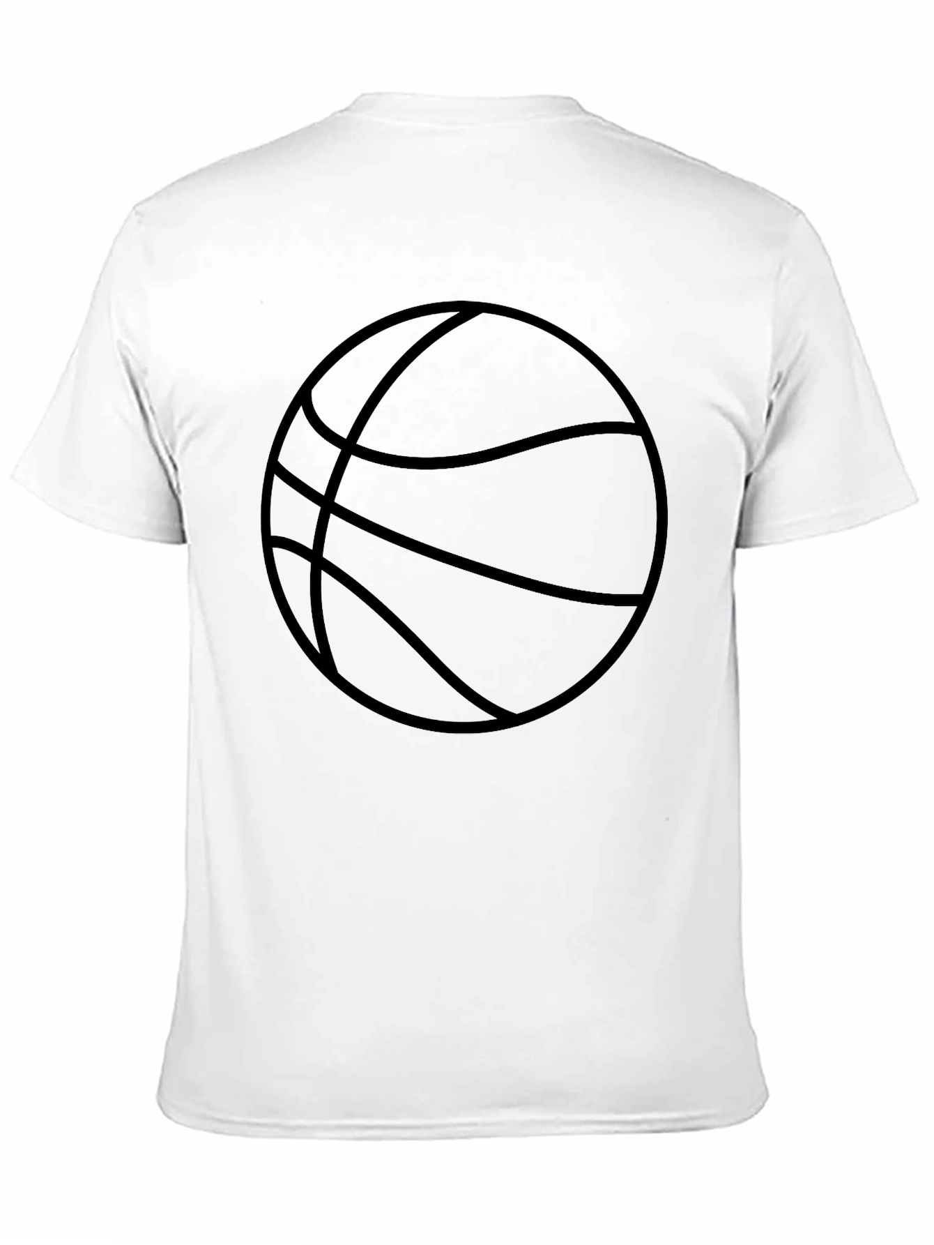 Mens Black Basketball Graphic Tee