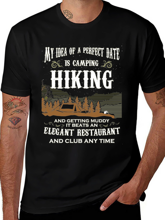 Camping & Hiking Perfect Date Graphic Tee