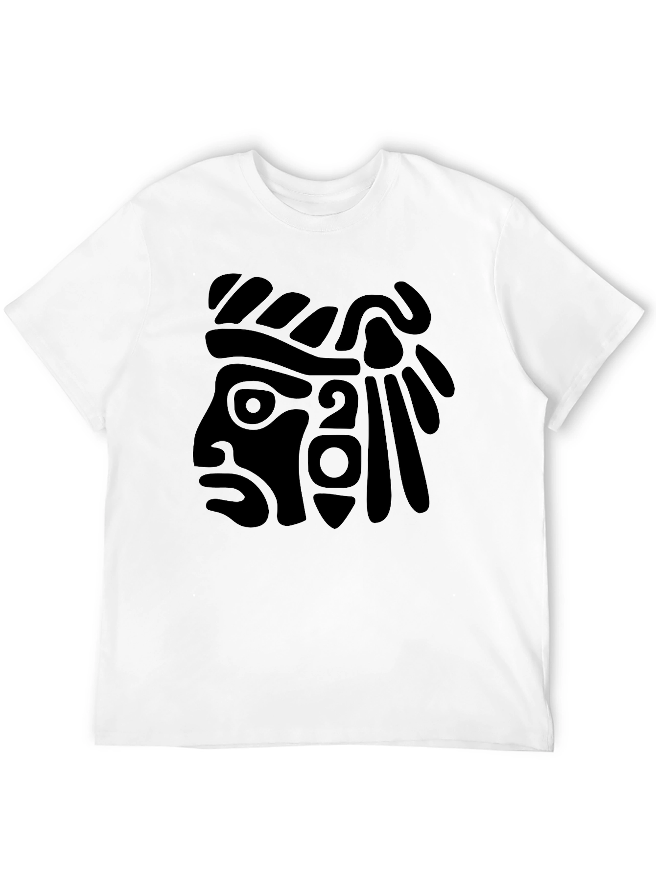Aztec Warrior Graphic T-Shirt - Black