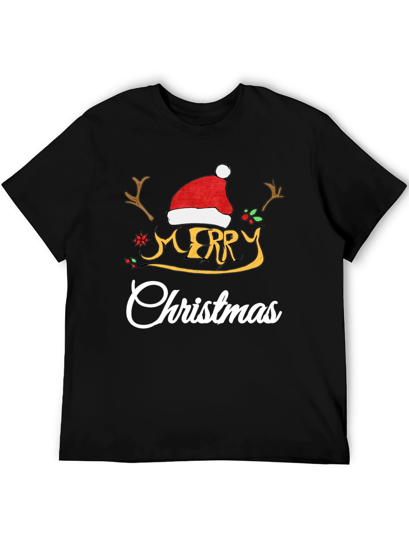 Merry Christmas Graphic Tee Holiday Cheer Shirt