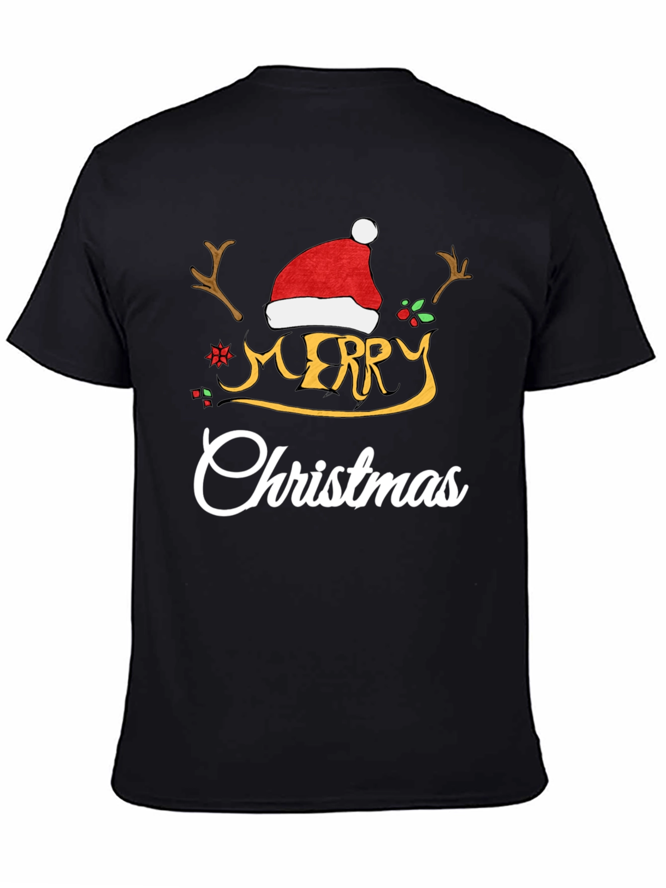 Merry Christmas Graphic Tee Holiday Cheer Shirt