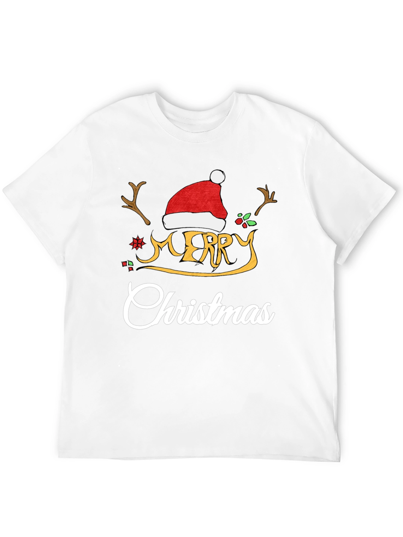 Merry Christmas Graphic Tee Holiday Cheer Shirt