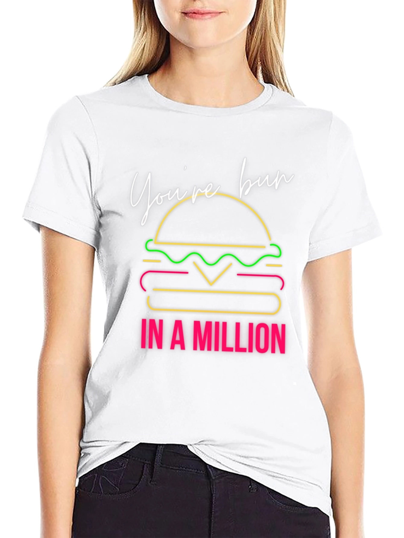 Youre Bun in a Million Black Graphic Tee