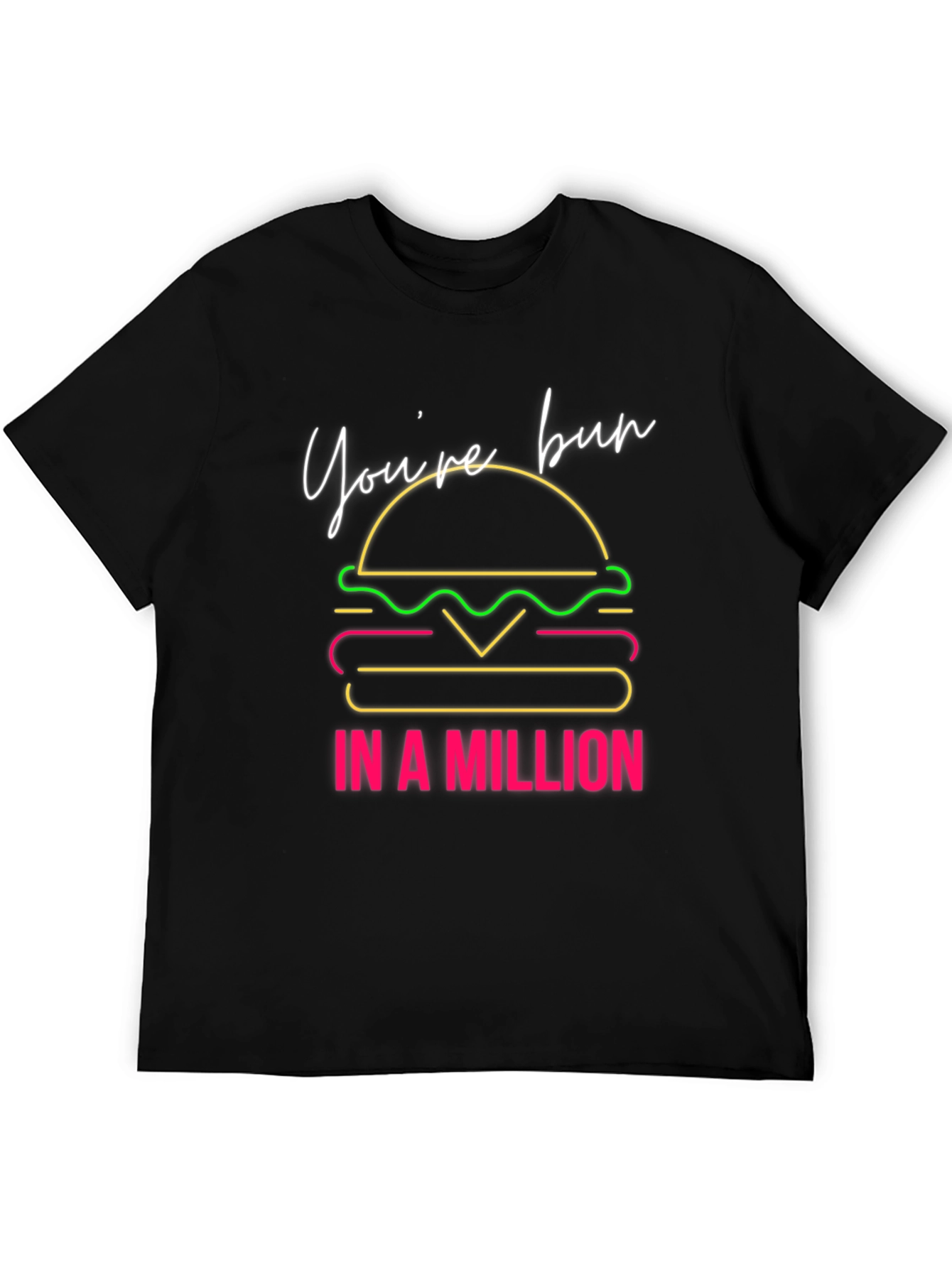 Youre Bun in a Million Black Graphic Tee