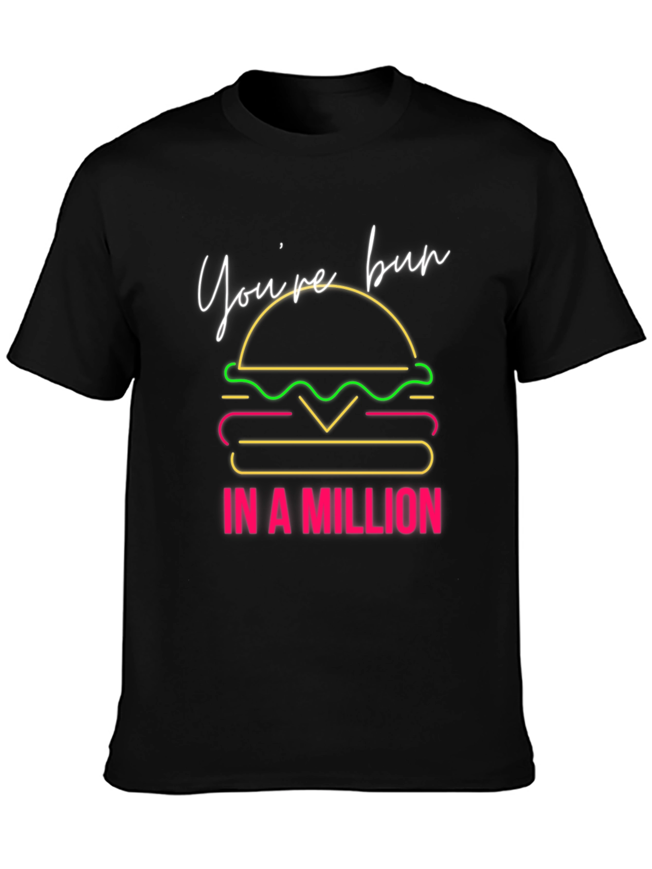 Youre Bun in a Million Black Graphic Tee