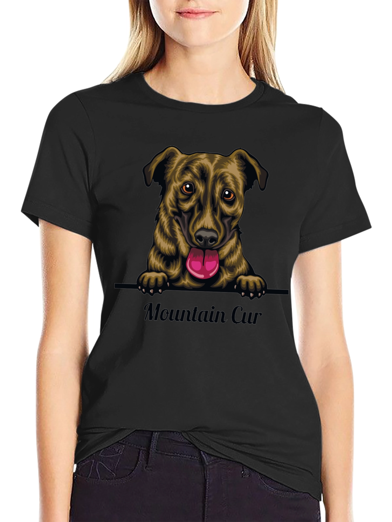 Mountain Cur Dog Graphic T-Shirt