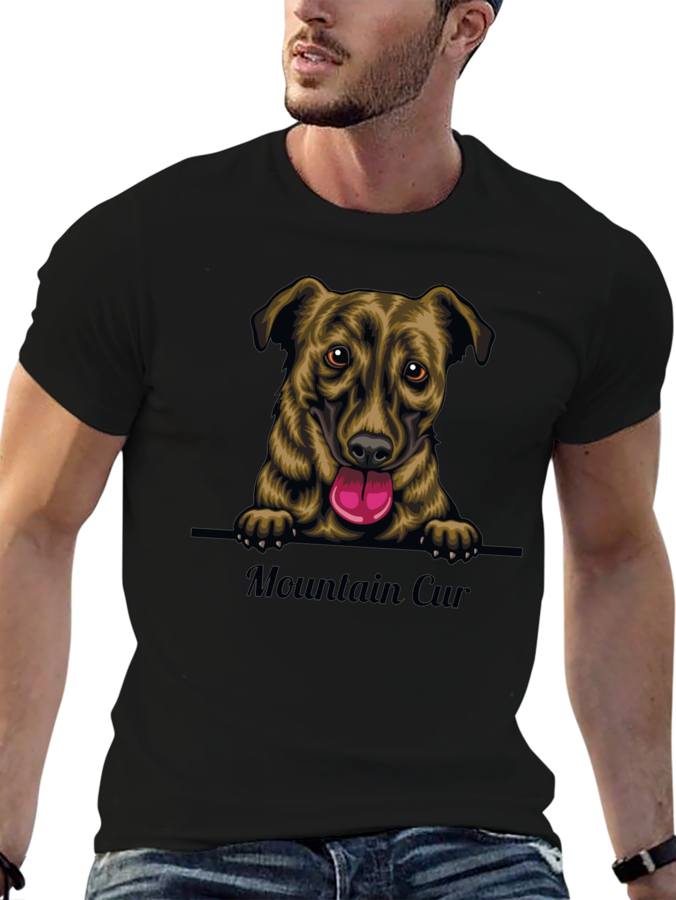 Mountain Cur Dog Graphic T-Shirt