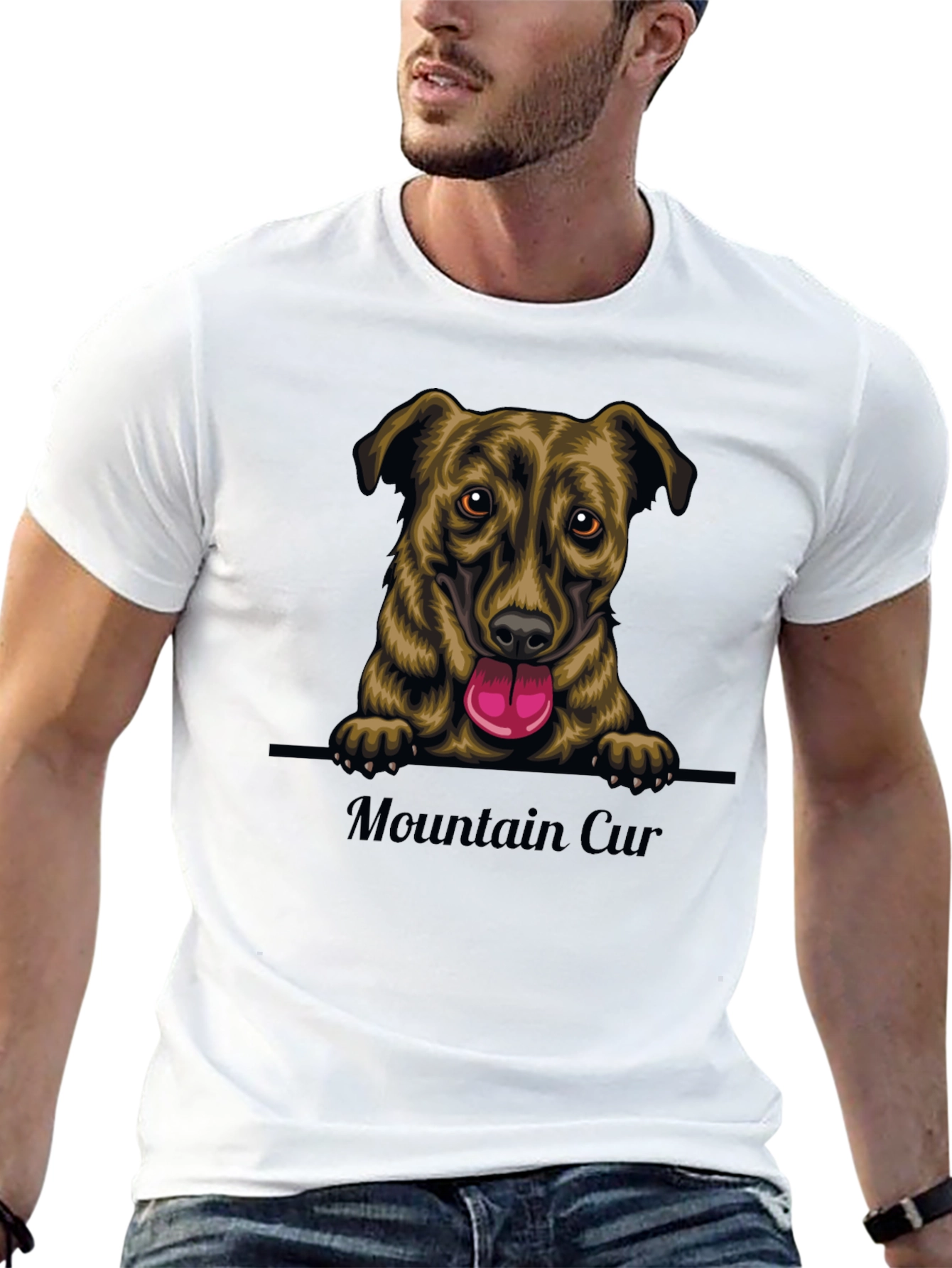 Mountain Cur Dog Graphic T-Shirt