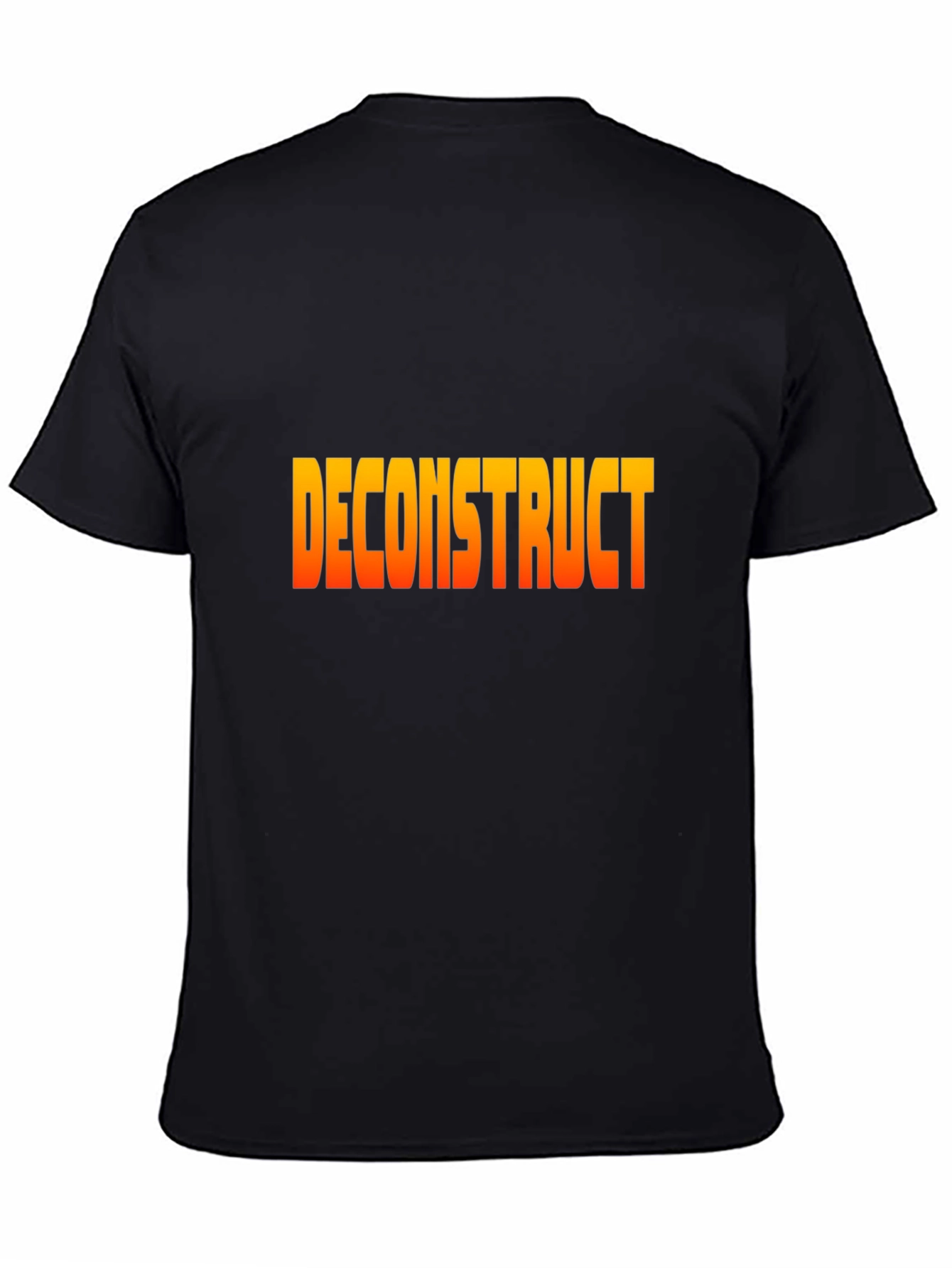 Deconstruct Graphic Tee - Stylish Black T-Shirt