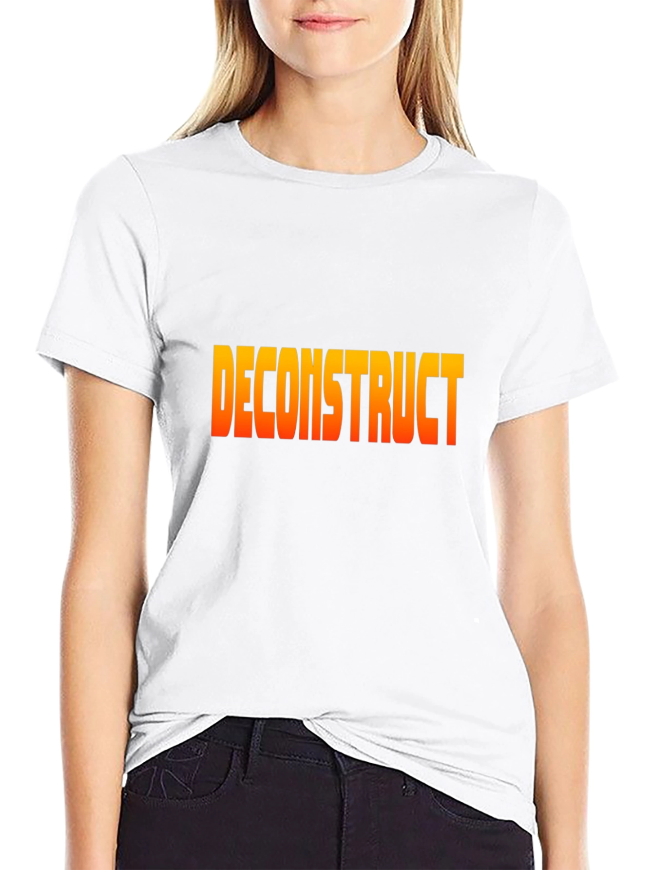 Deconstruct Graphic Tee - Stylish Black T-Shirt