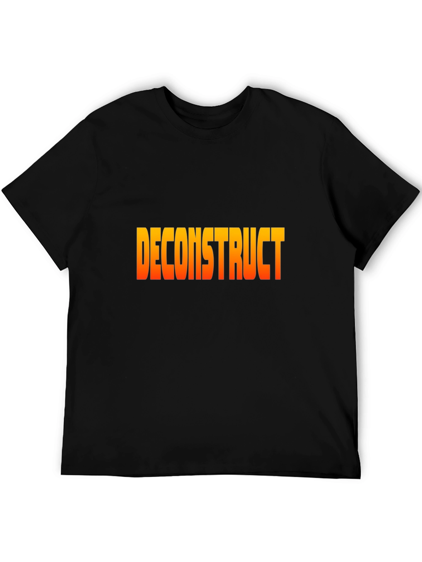 Deconstruct Graphic Tee - Stylish Black T-Shirt