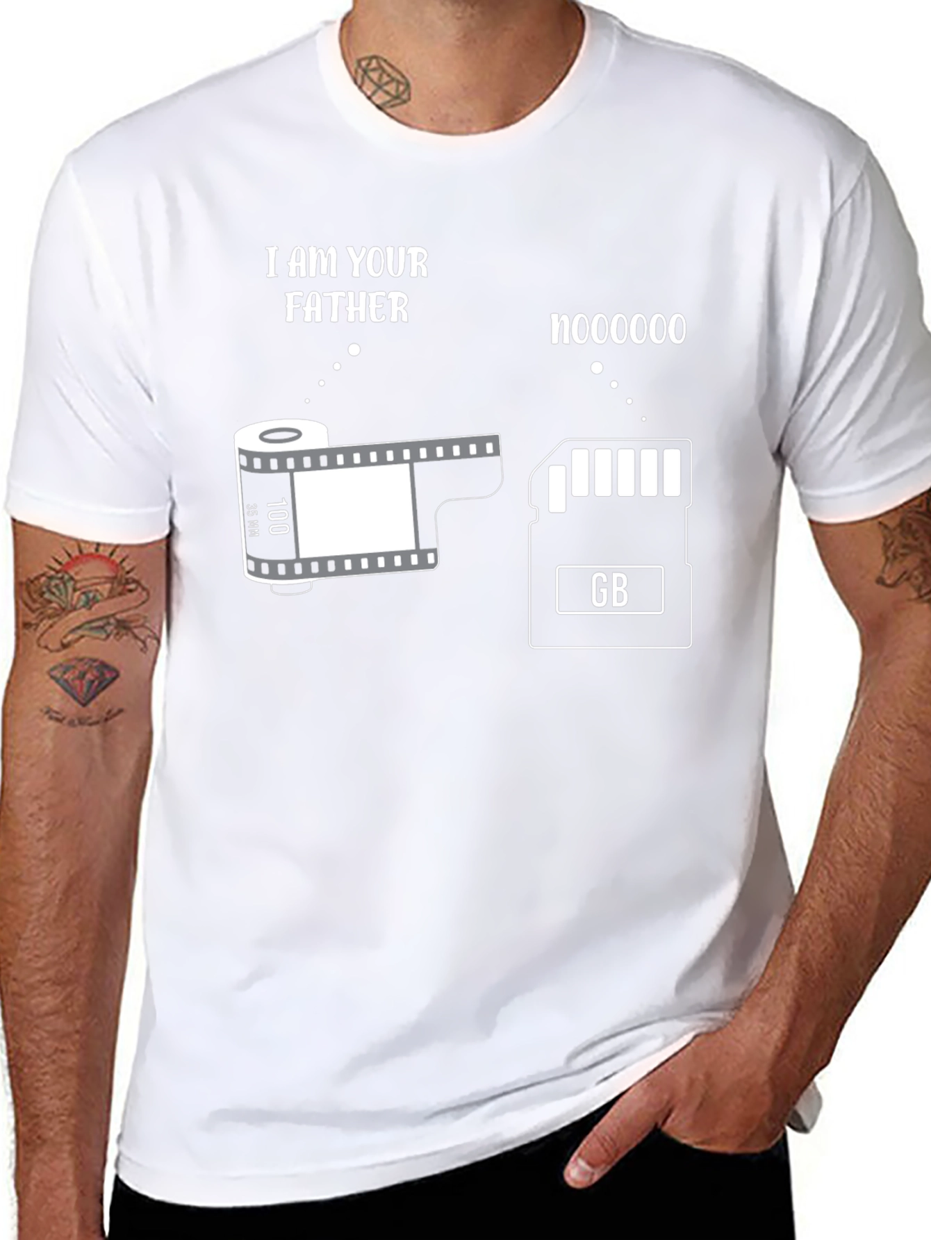I Am Your Father Film & SD Card T-Shirt