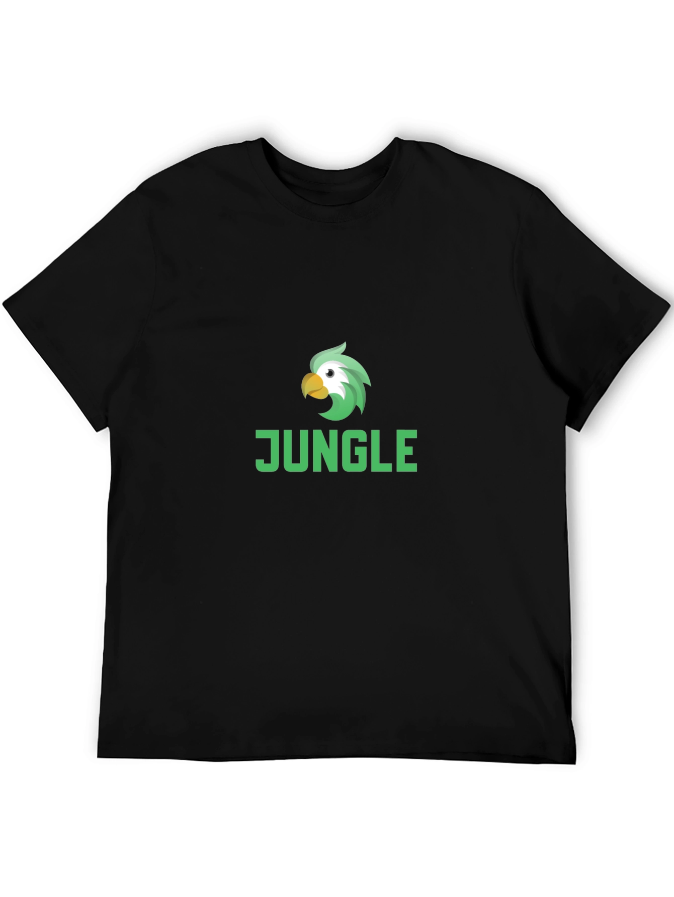 Jungle Parrot Graphic Tee - Cool Bird Design