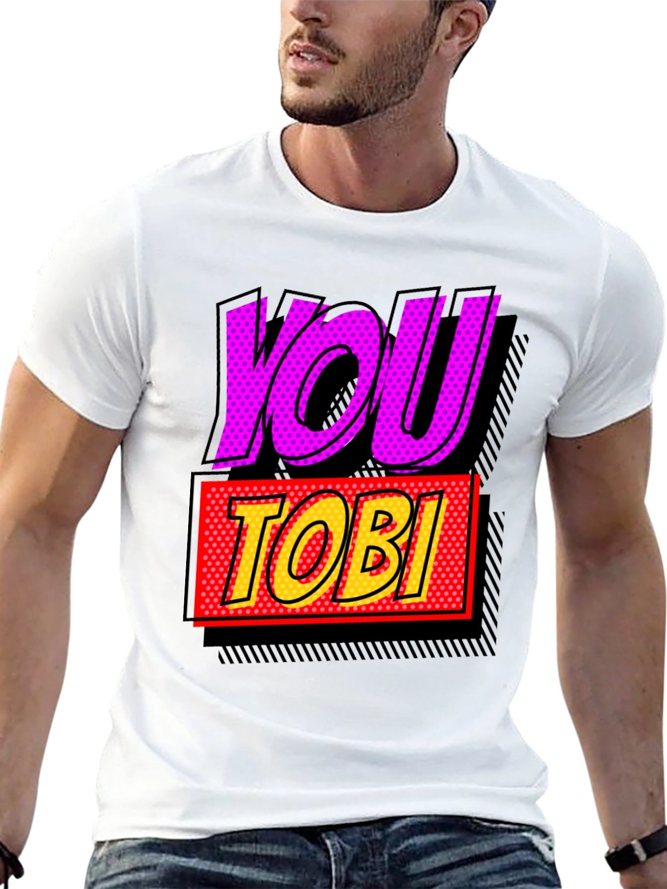 You Tobi Comic Style Graphic Tee