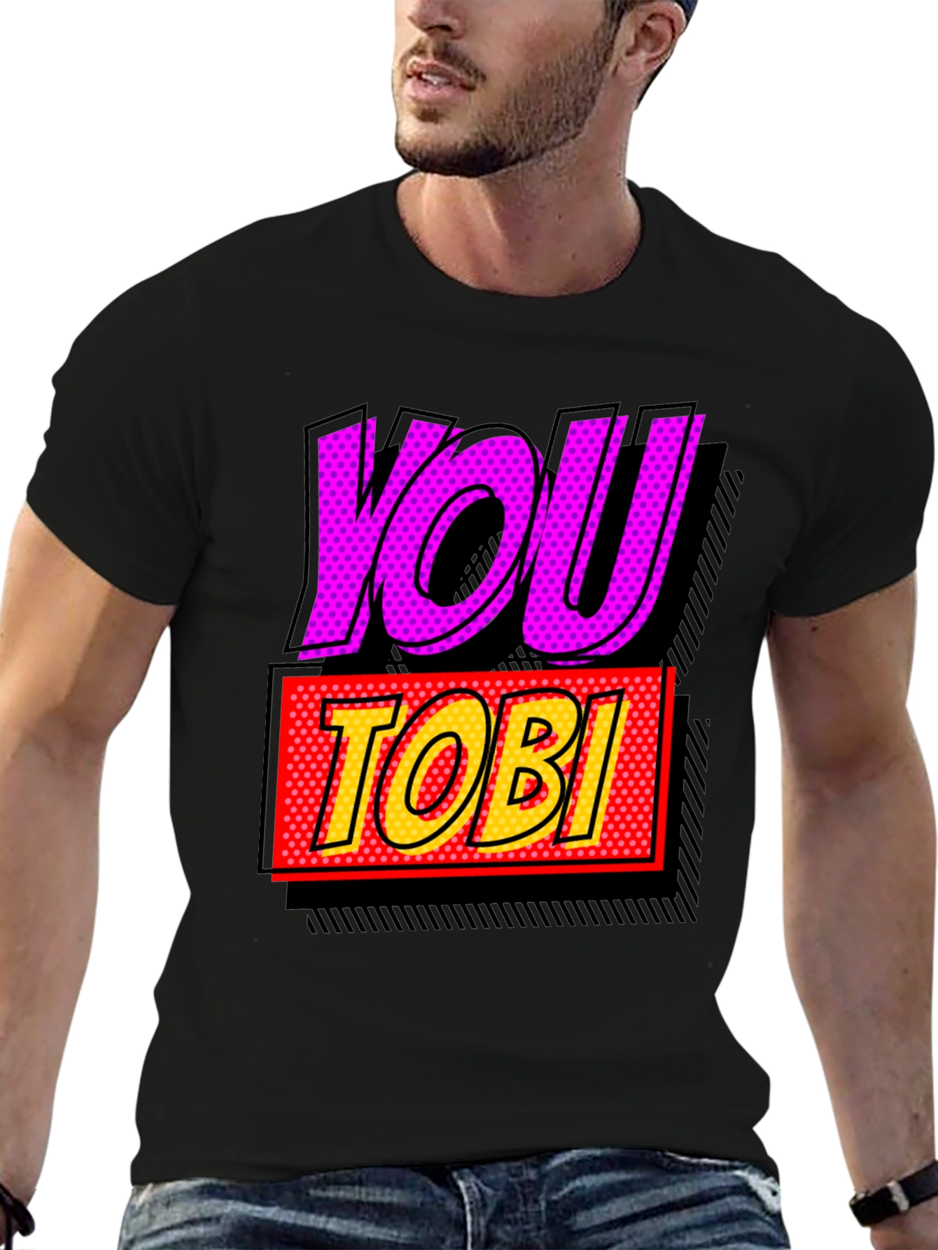You Tobi Comic Style Graphic Tee