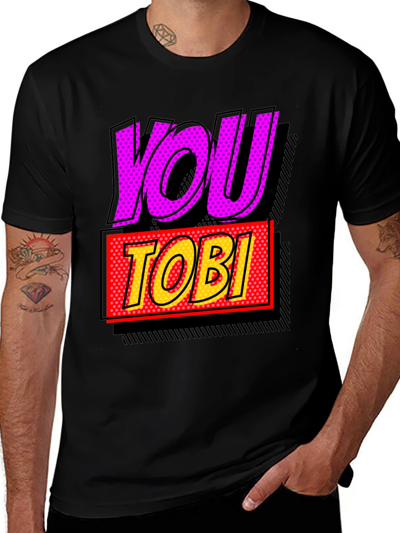 You Tobi Comic Style Graphic Tee