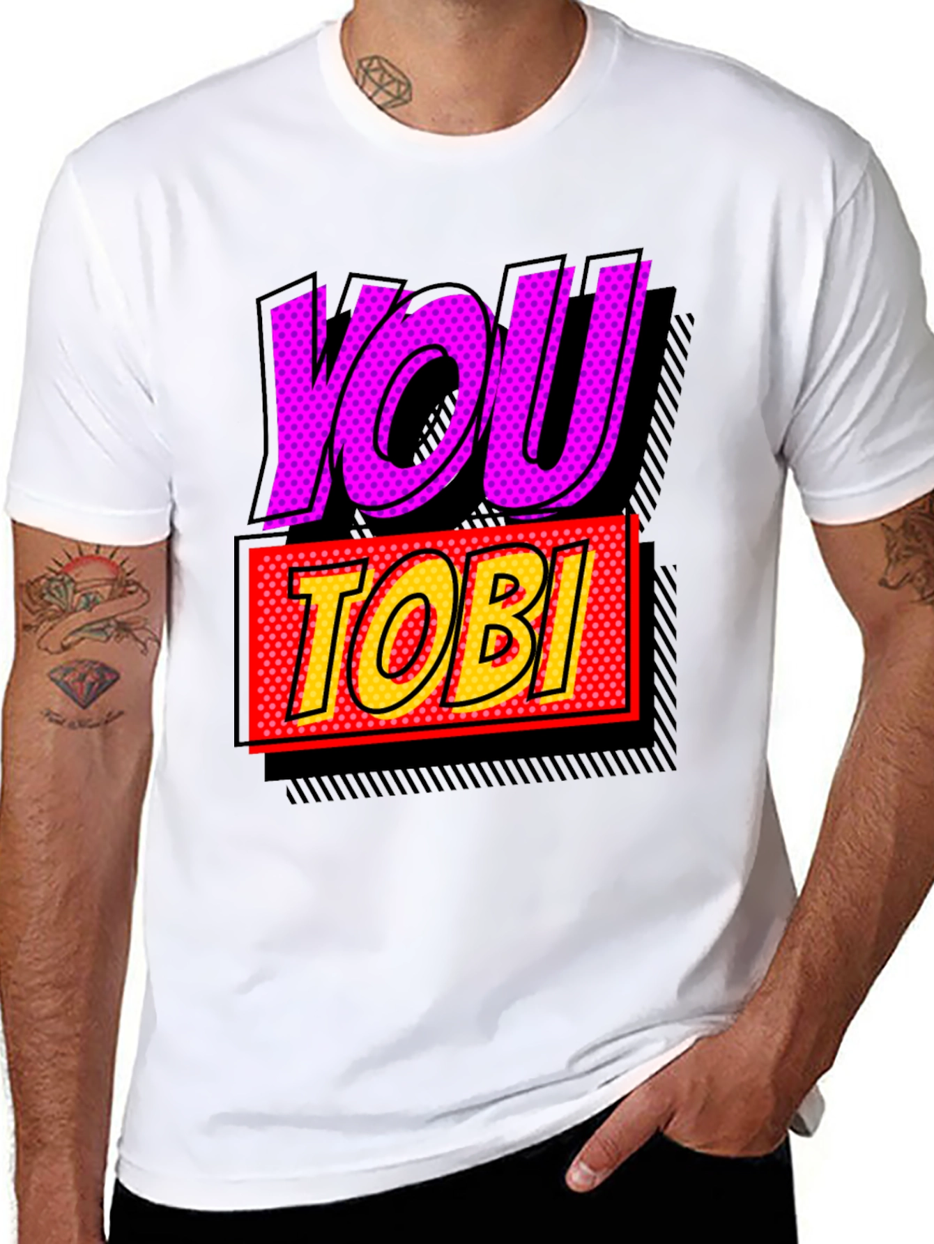 You Tobi Comic Style Graphic Tee
