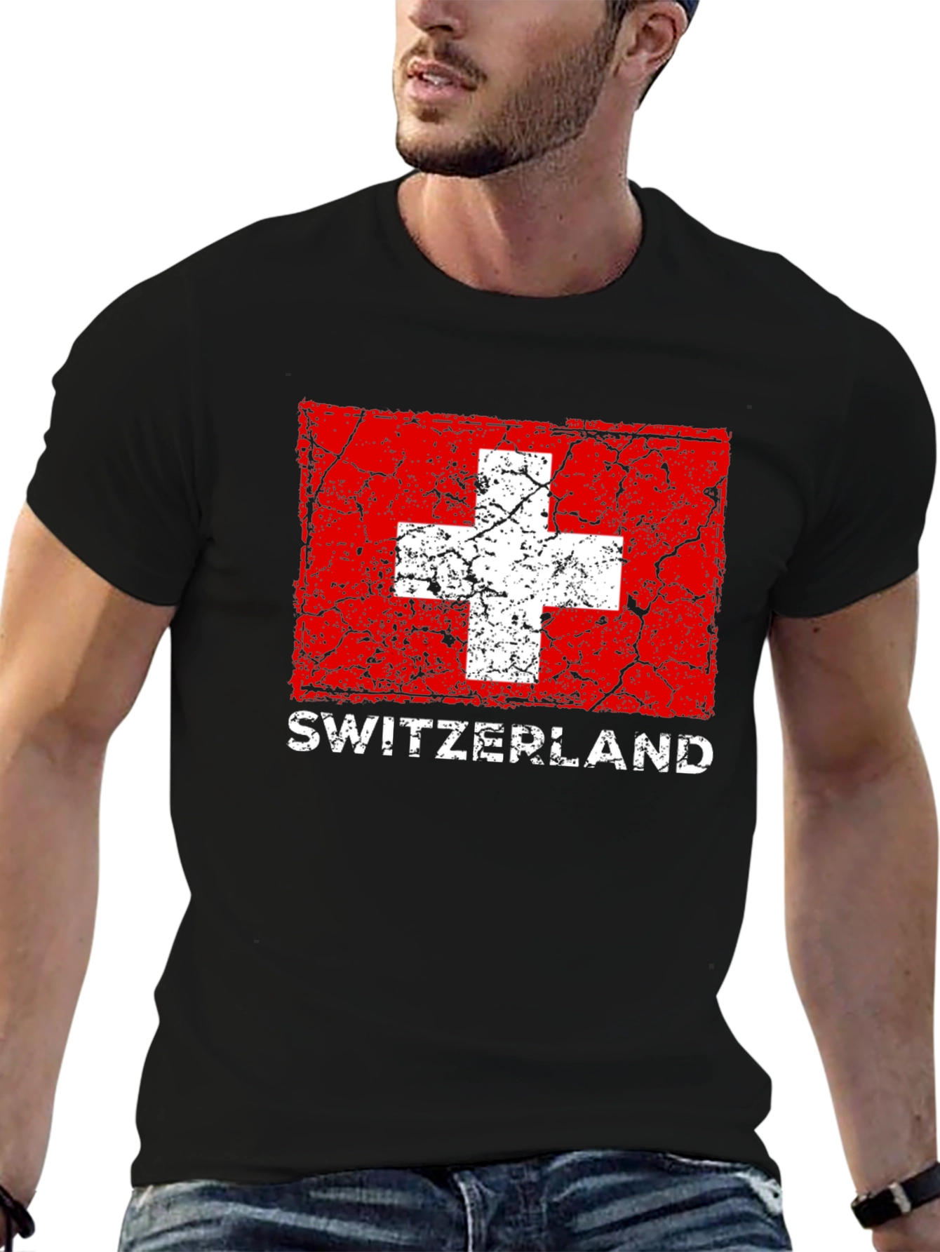 Switzerland Flag Graphic T-Shirt