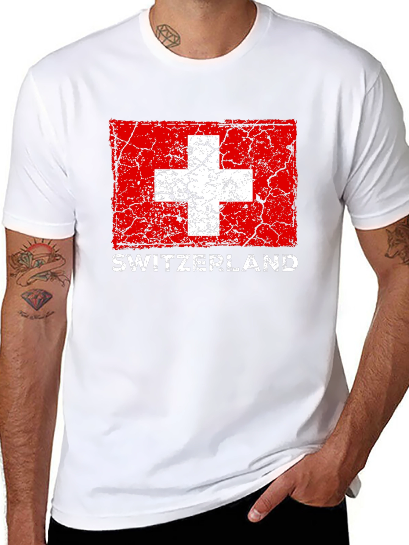 Switzerland Flag Graphic T-Shirt
