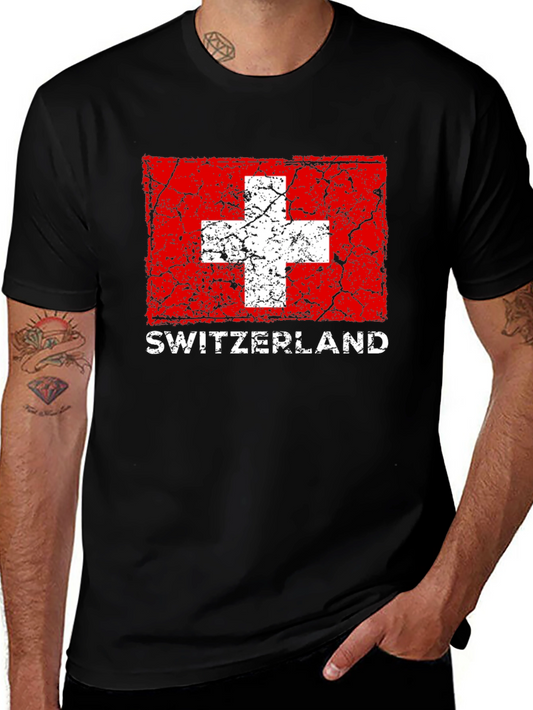 Switzerland Flag Graphic T-Shirt