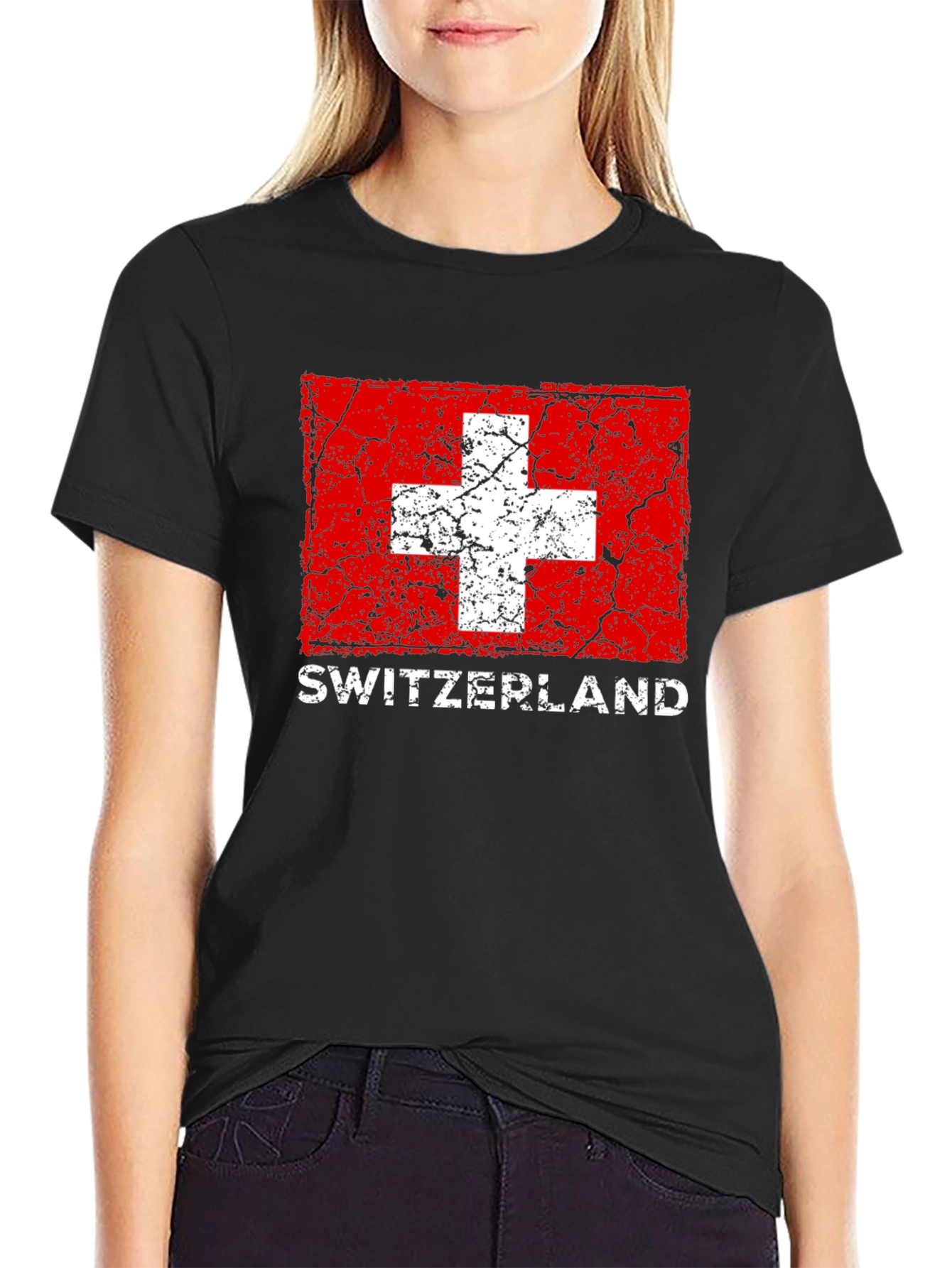 Switzerland Flag Graphic T-Shirt