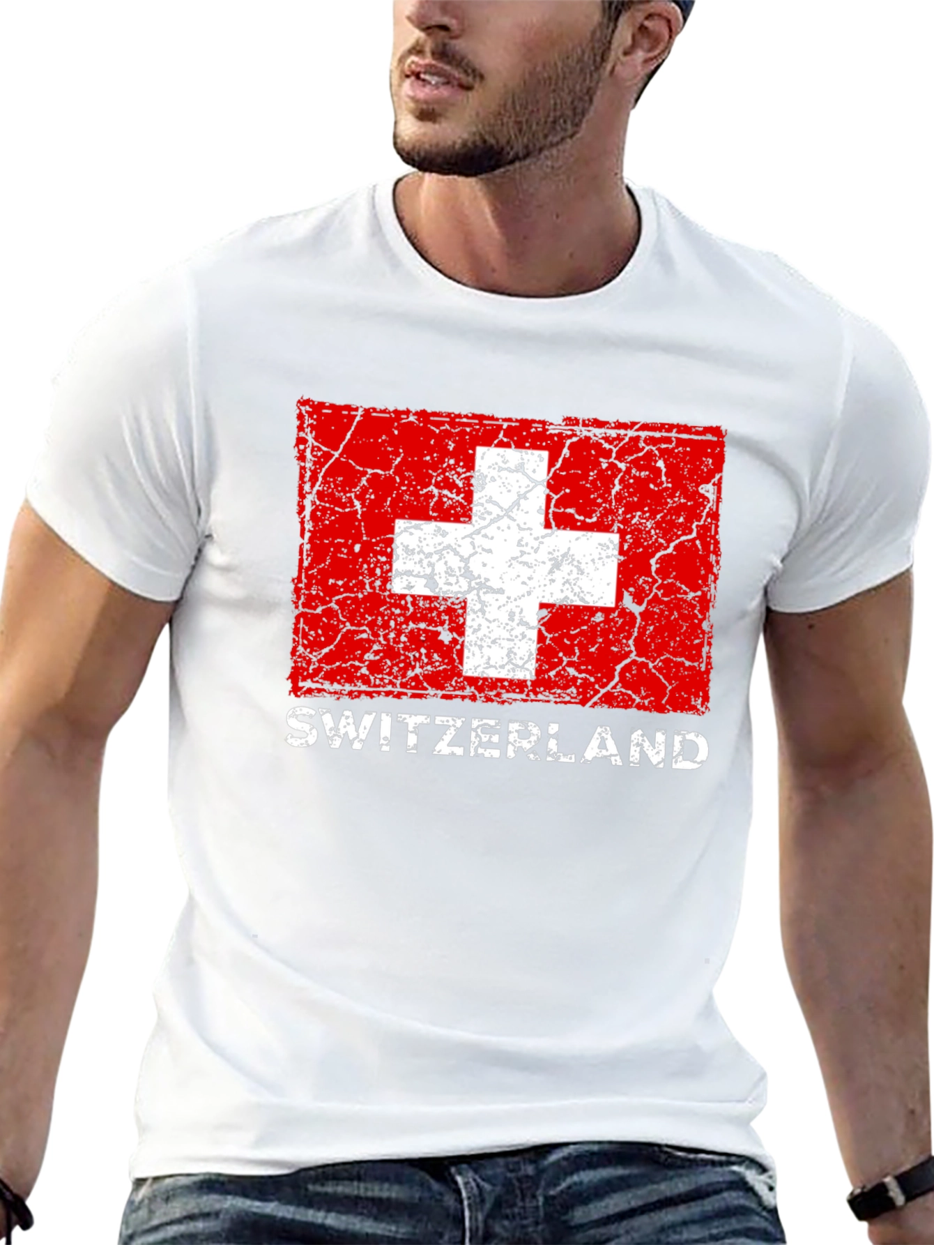 Switzerland Flag Graphic T-Shirt