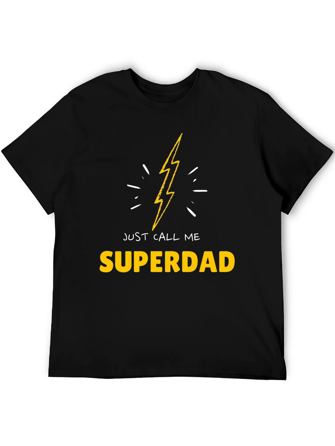 Superdad T-Shirt - Lightning Bolt Design