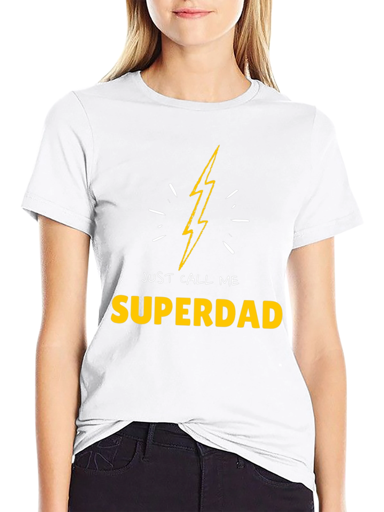 Superdad T-Shirt - Lightning Bolt Design