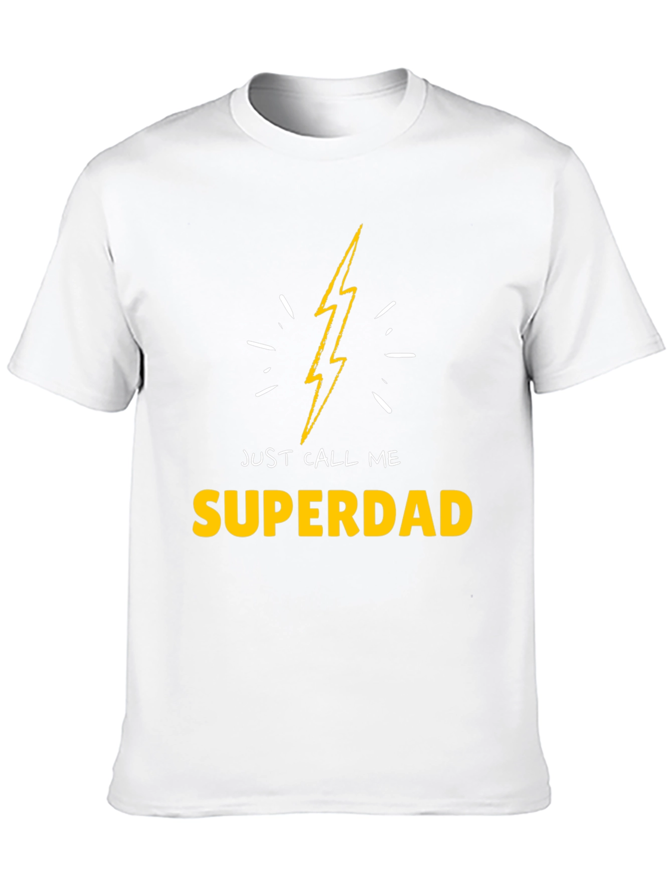 Superdad T-Shirt - Lightning Bolt Design