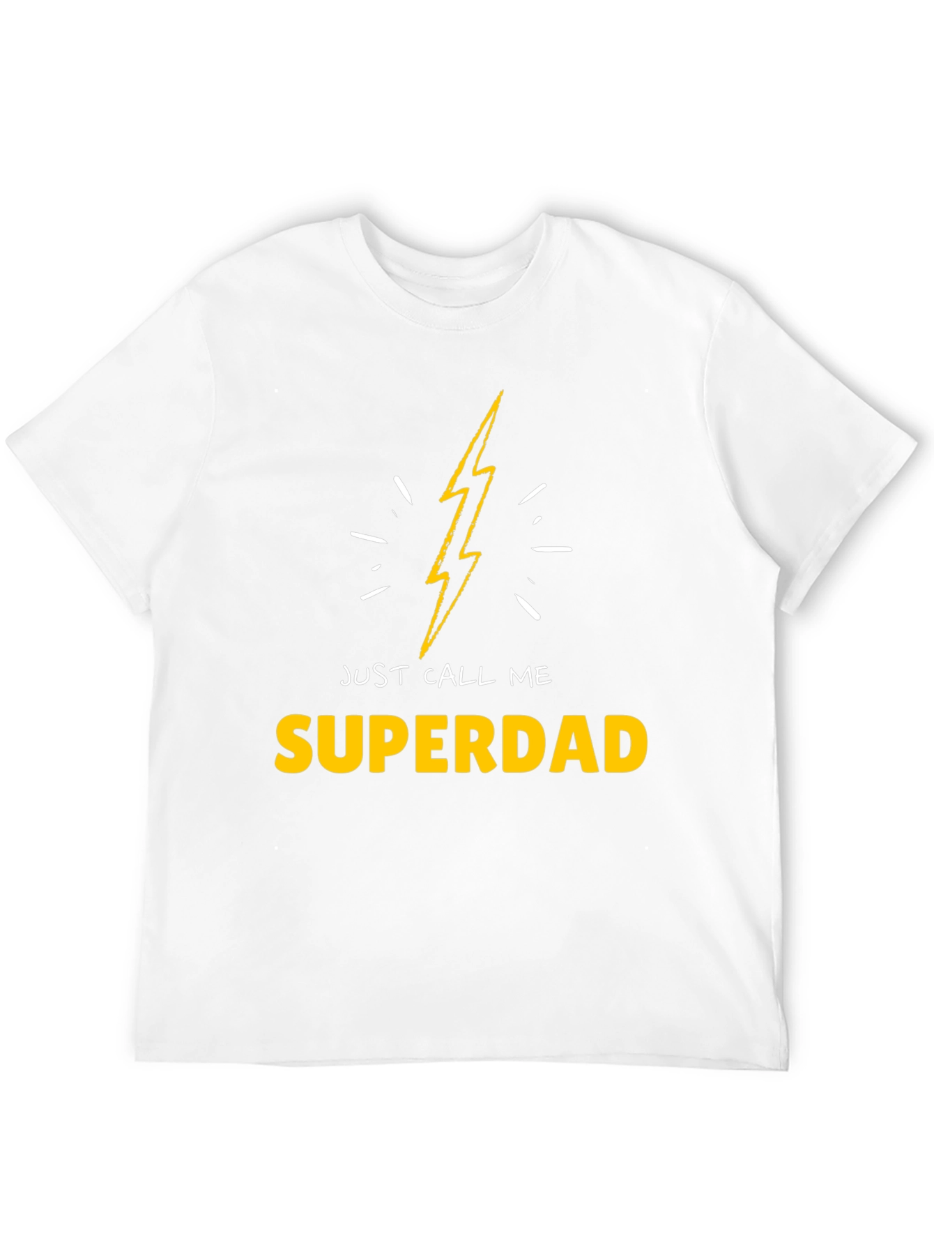 Superdad T-Shirt - Lightning Bolt Design